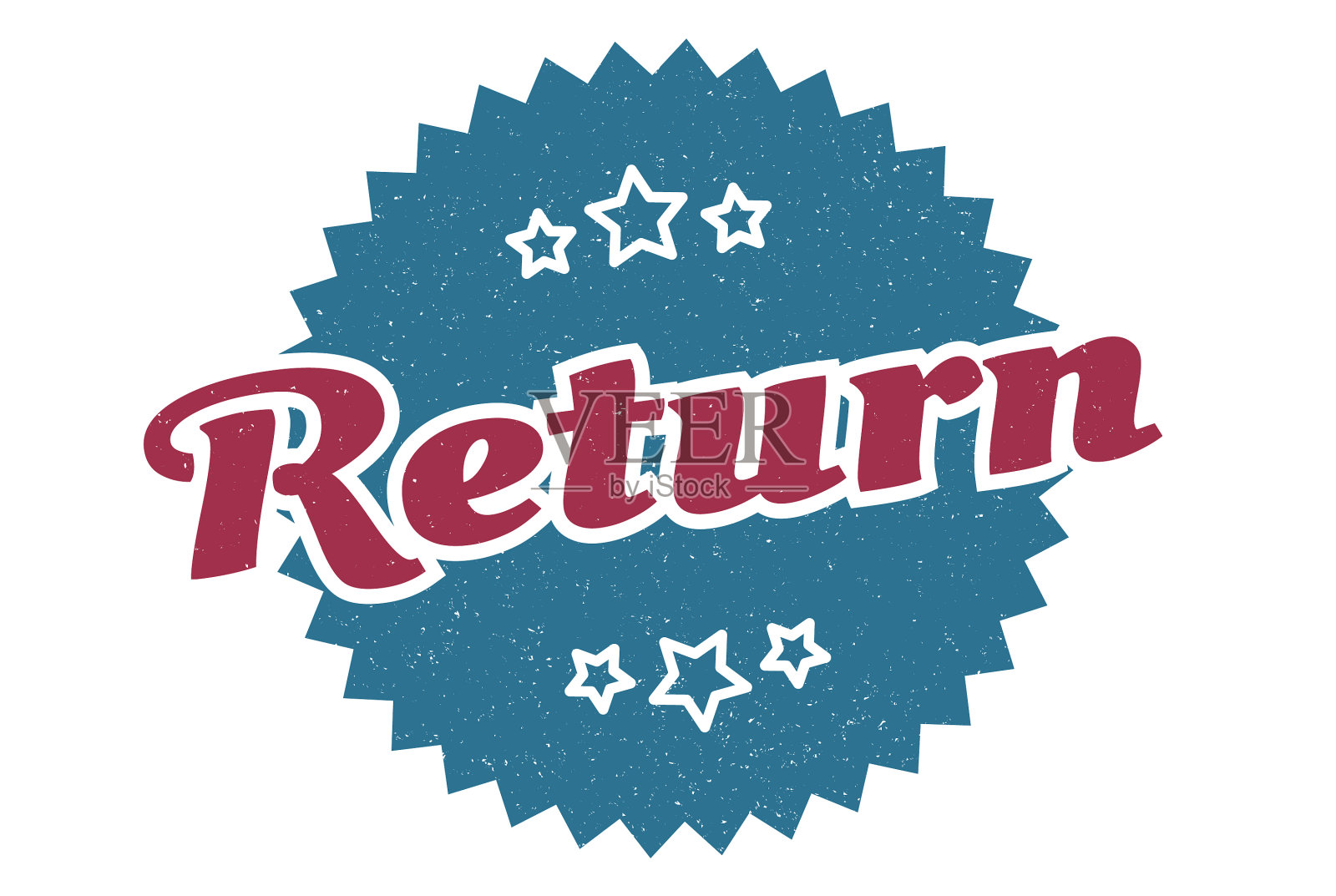 返回标志返回轮复古复古的标签插画图片素材