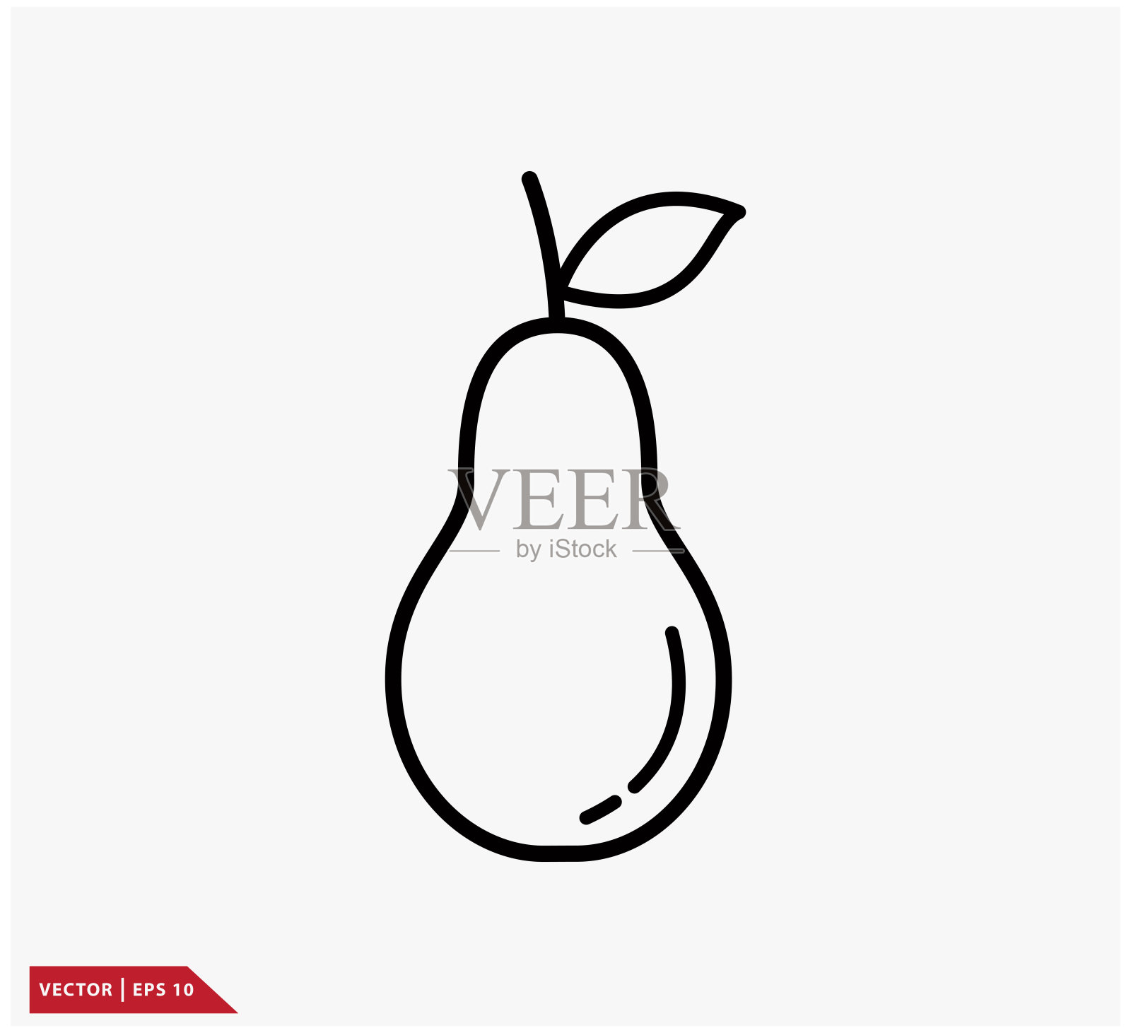 鳄梨图标矢量标志模板插画图片素材