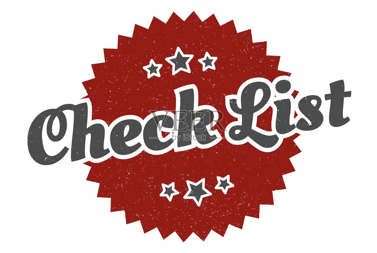 检查表签字检查表round复古复古插画图片素材