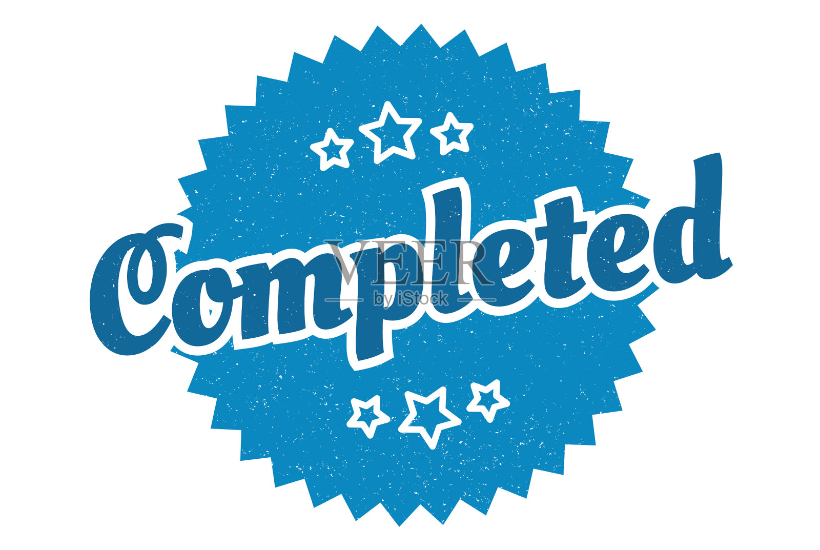 完成标志完成轮复古复古插画图片素材