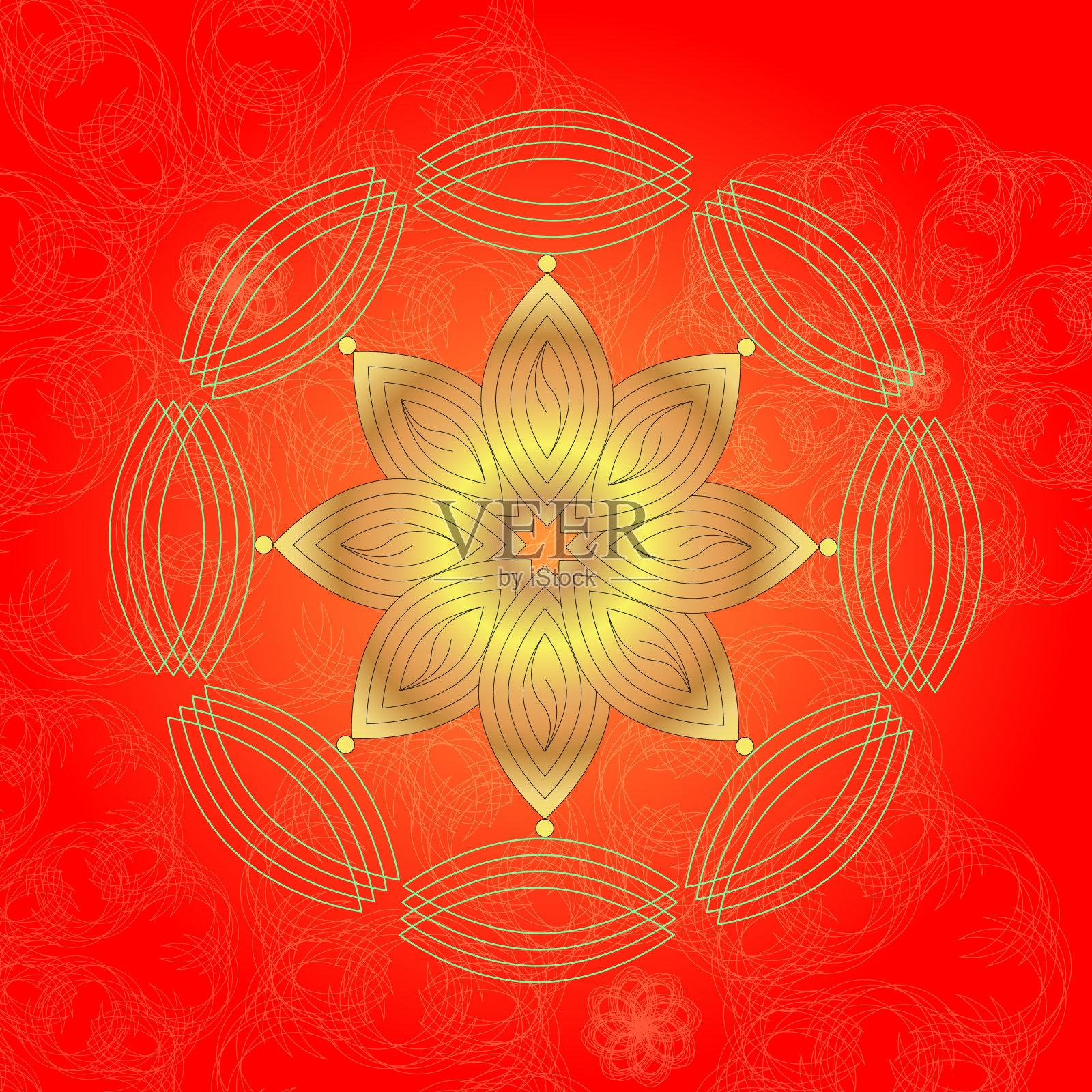 抽象的分形背景与曼荼罗。美丽的抽象分形为创意平面设计。神奇的曼荼罗。抽象的艺术作品。数字图形。抽象的纹理。美丽的花朵背景壁纸。优雅的艺术。明亮的颜色。一波流插画图片素材