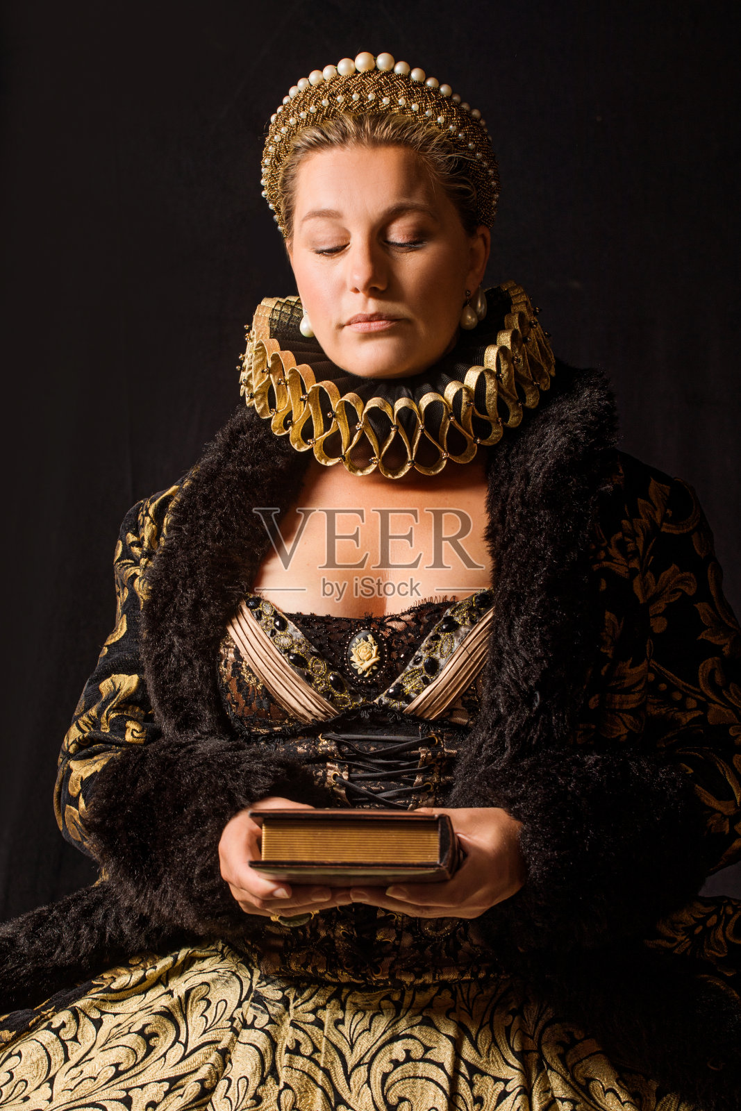 历史金发女王角色照片摄影图片