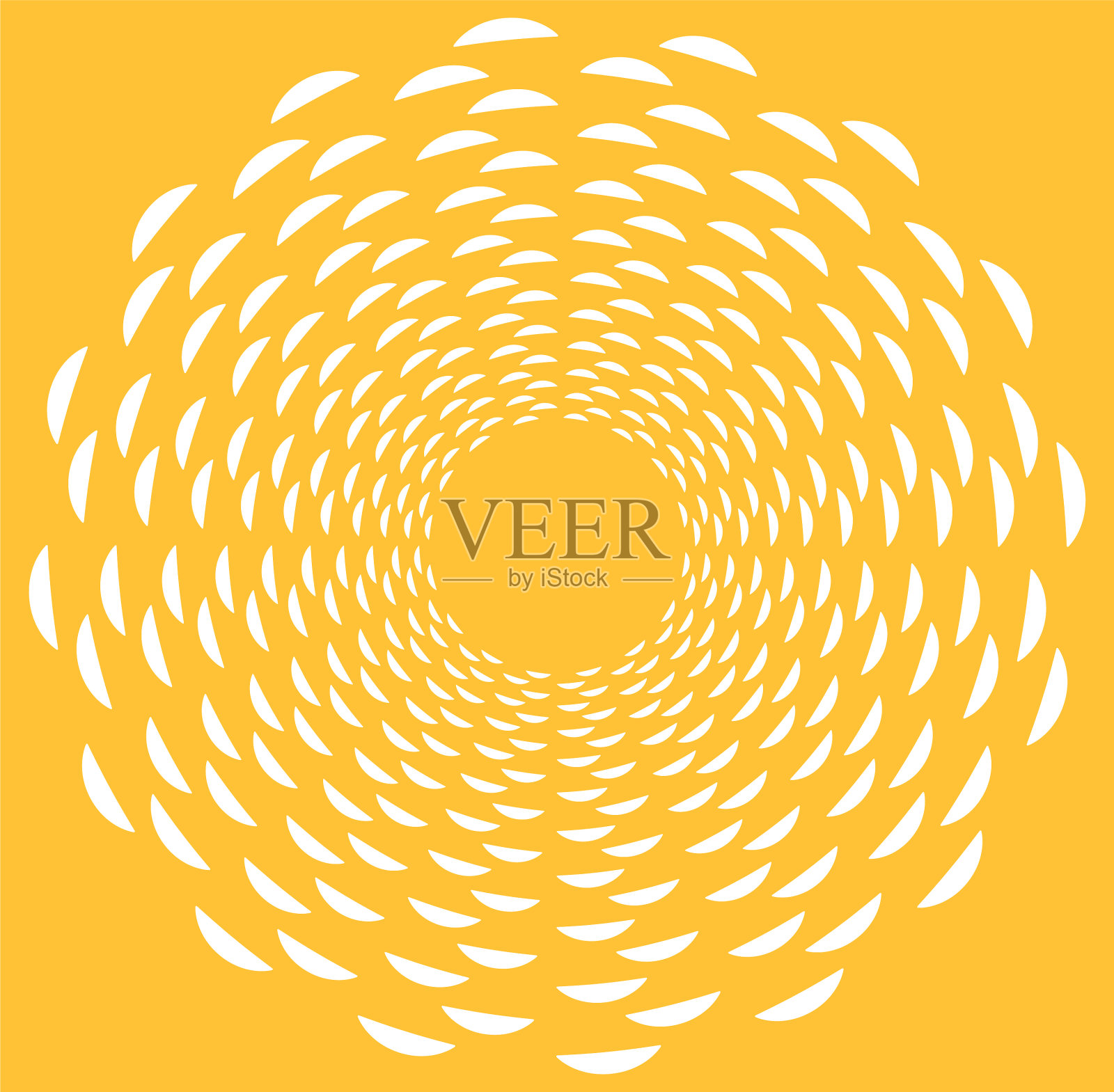 白色螺旋状卷曲和卷曲的形状插画图片素材