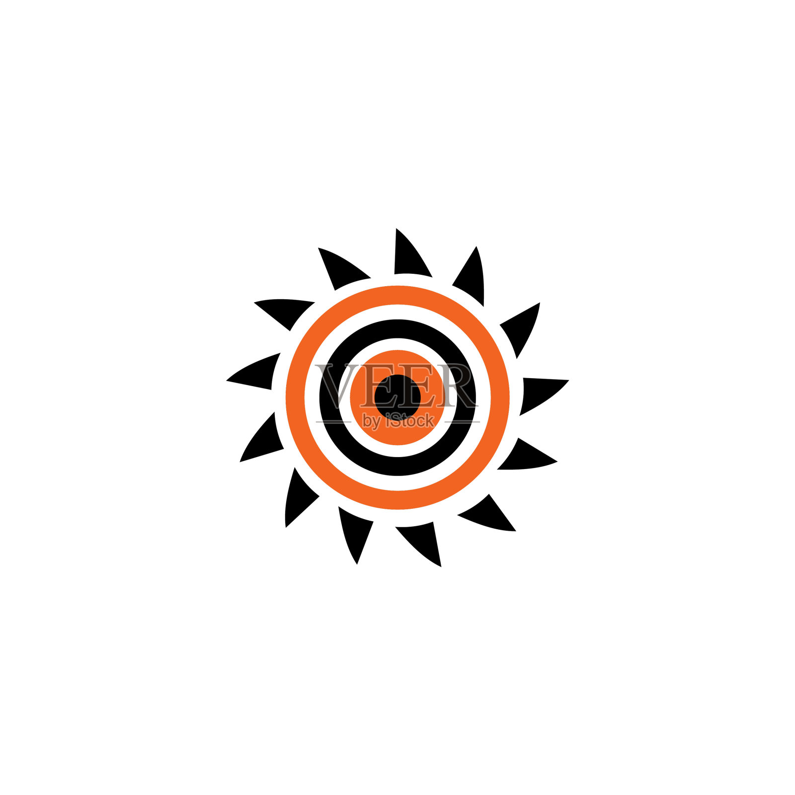 原住民艺术点画图标标志设计插画图片素材