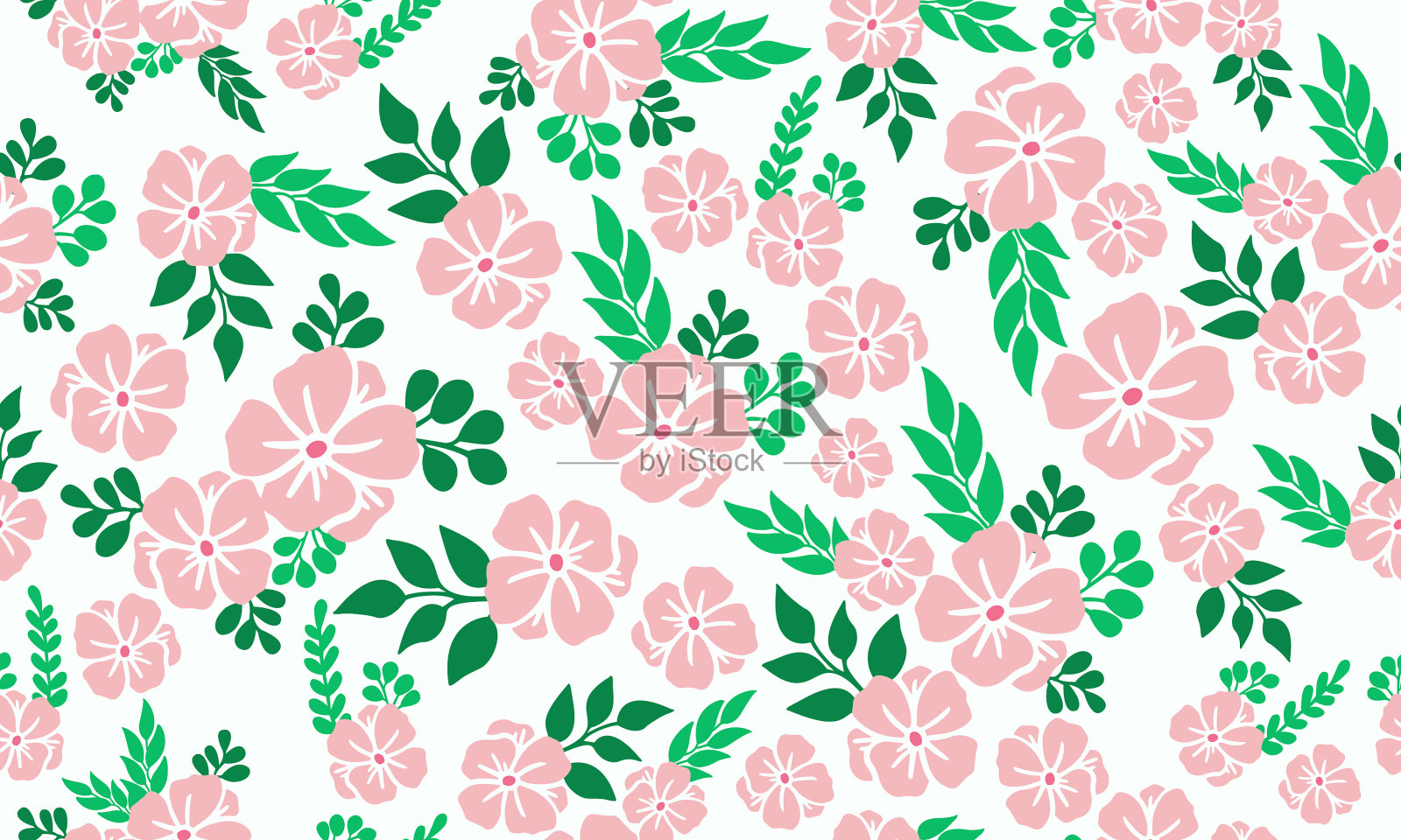 玫瑰花背景浪漫情人节插画图片素材