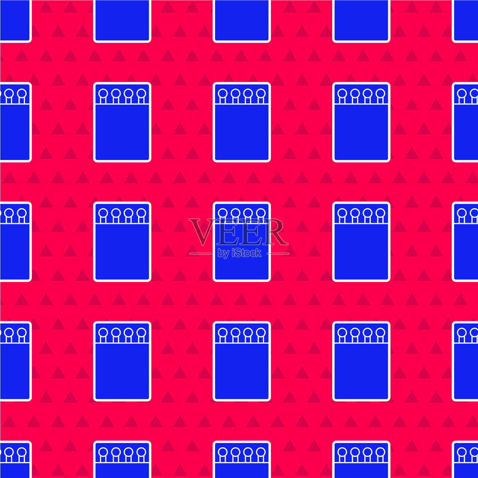 蓝色打开火柴盒和火柴图标隔离插画图片素材