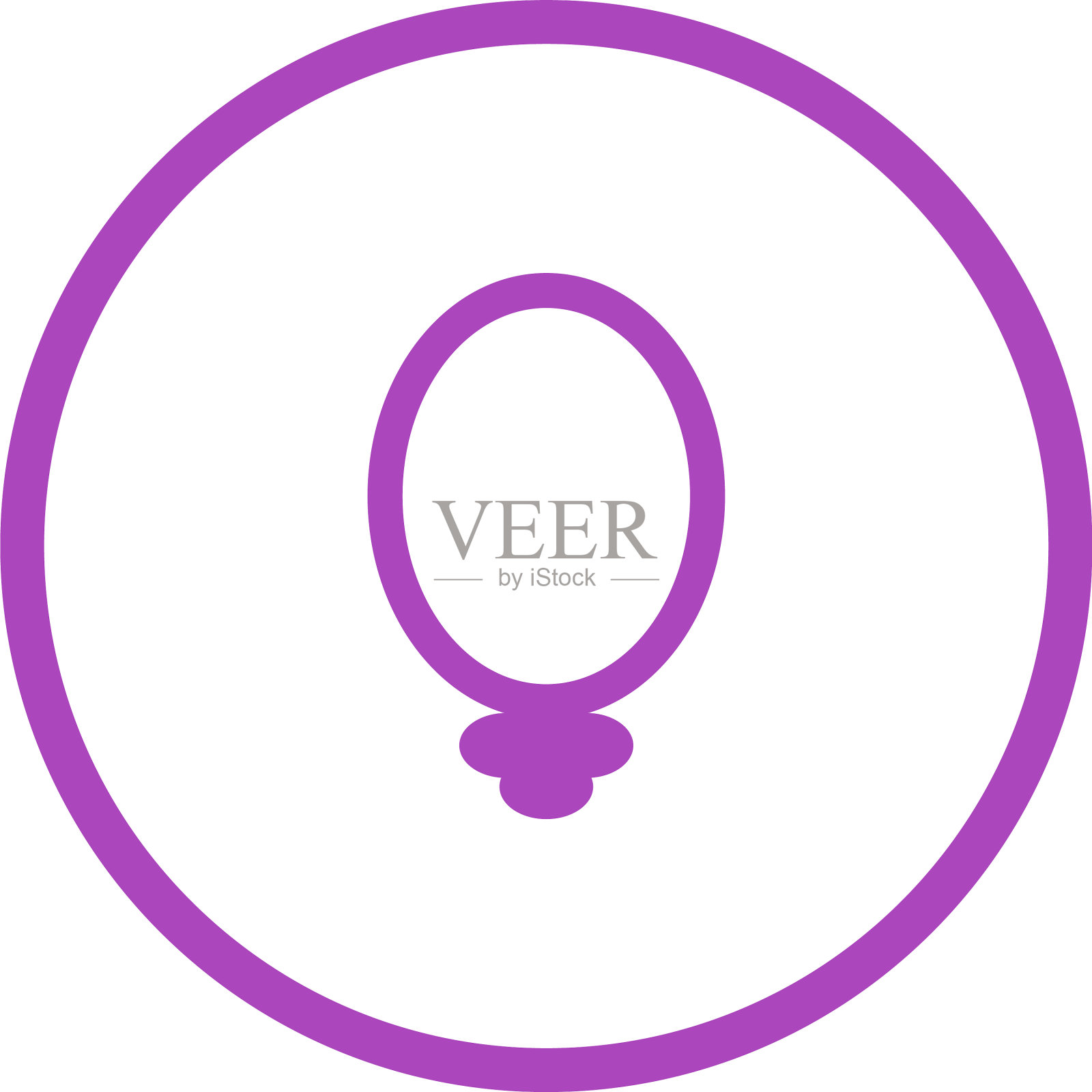 独特的镜子字形图标图标素材