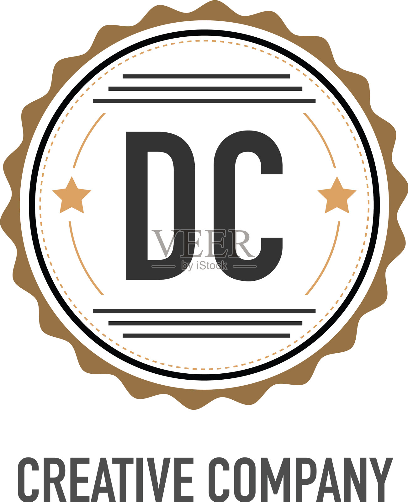 首字母dc创意设计模板插画图片素材