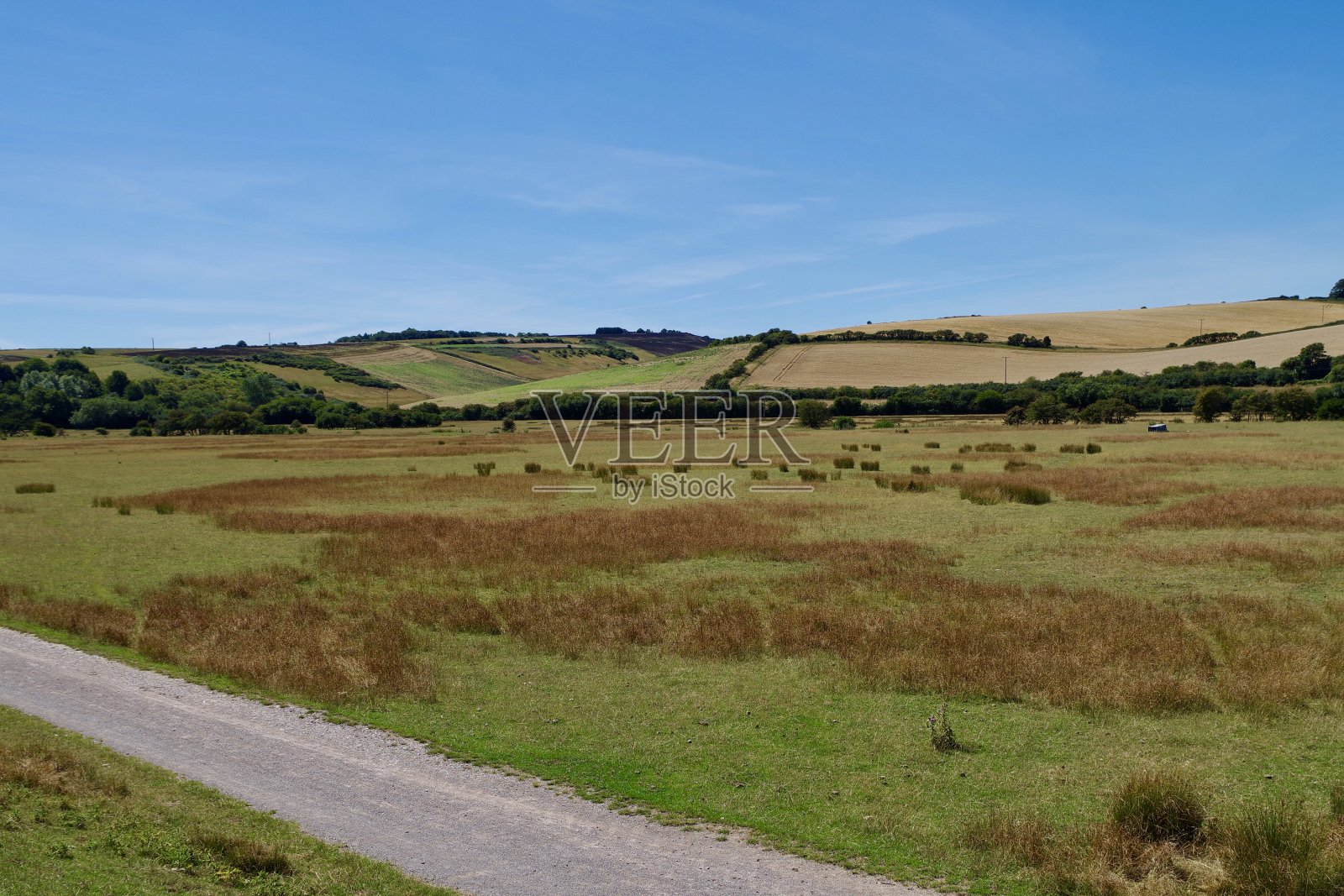南唐斯的漫长空路照片摄影图片