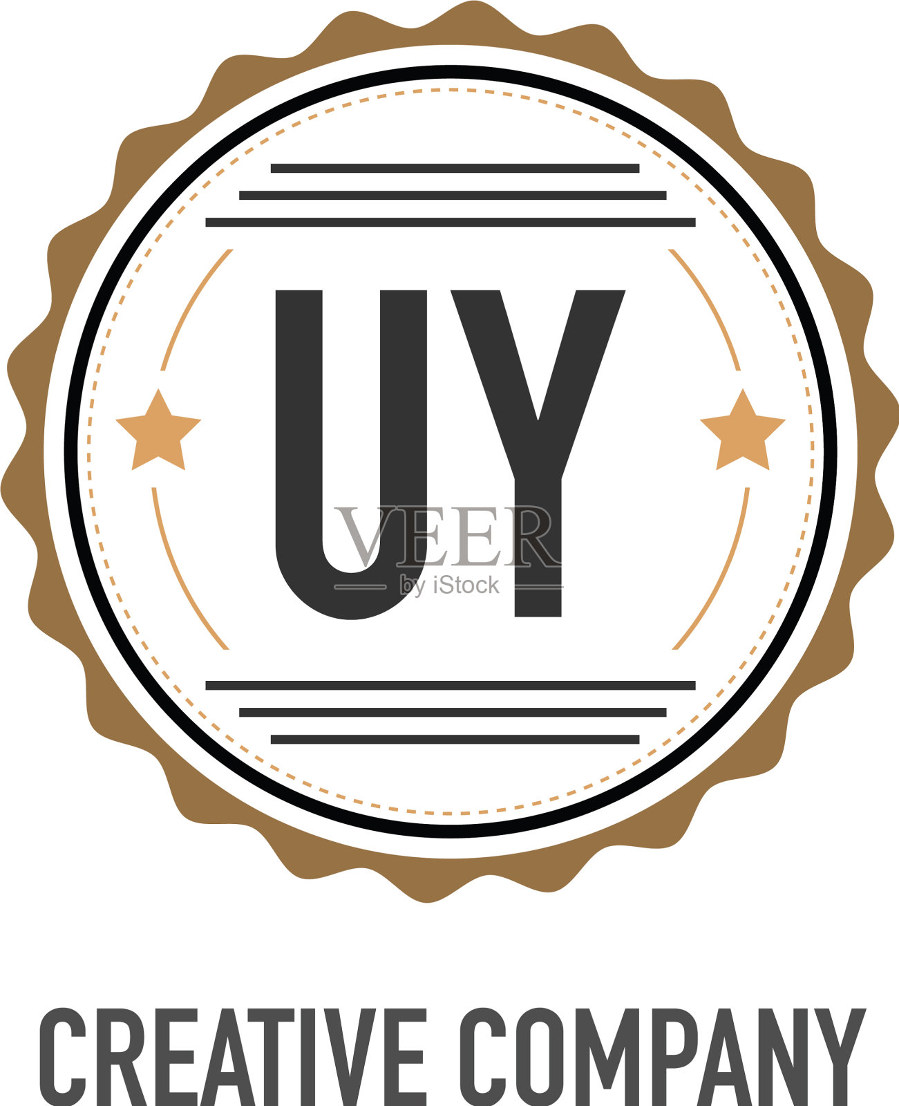 首字母的创意设计模板插画图片素材