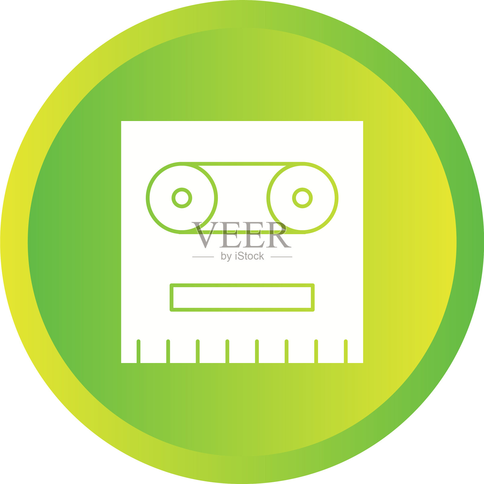 唯一的记录器字形图标插画图片素材