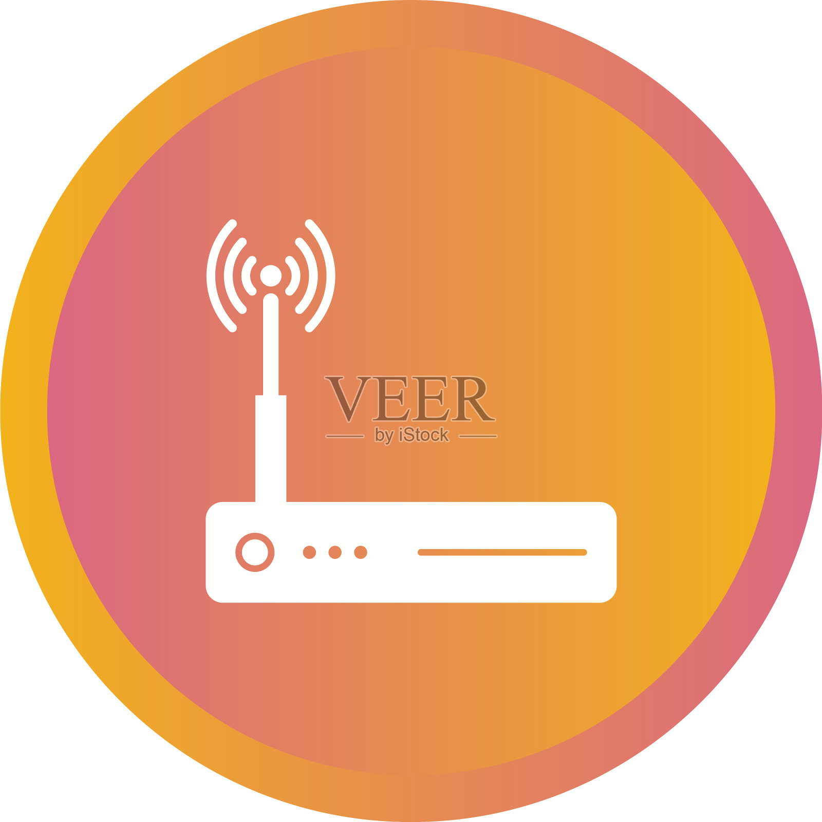 唯一的路由器字形图标图标素材