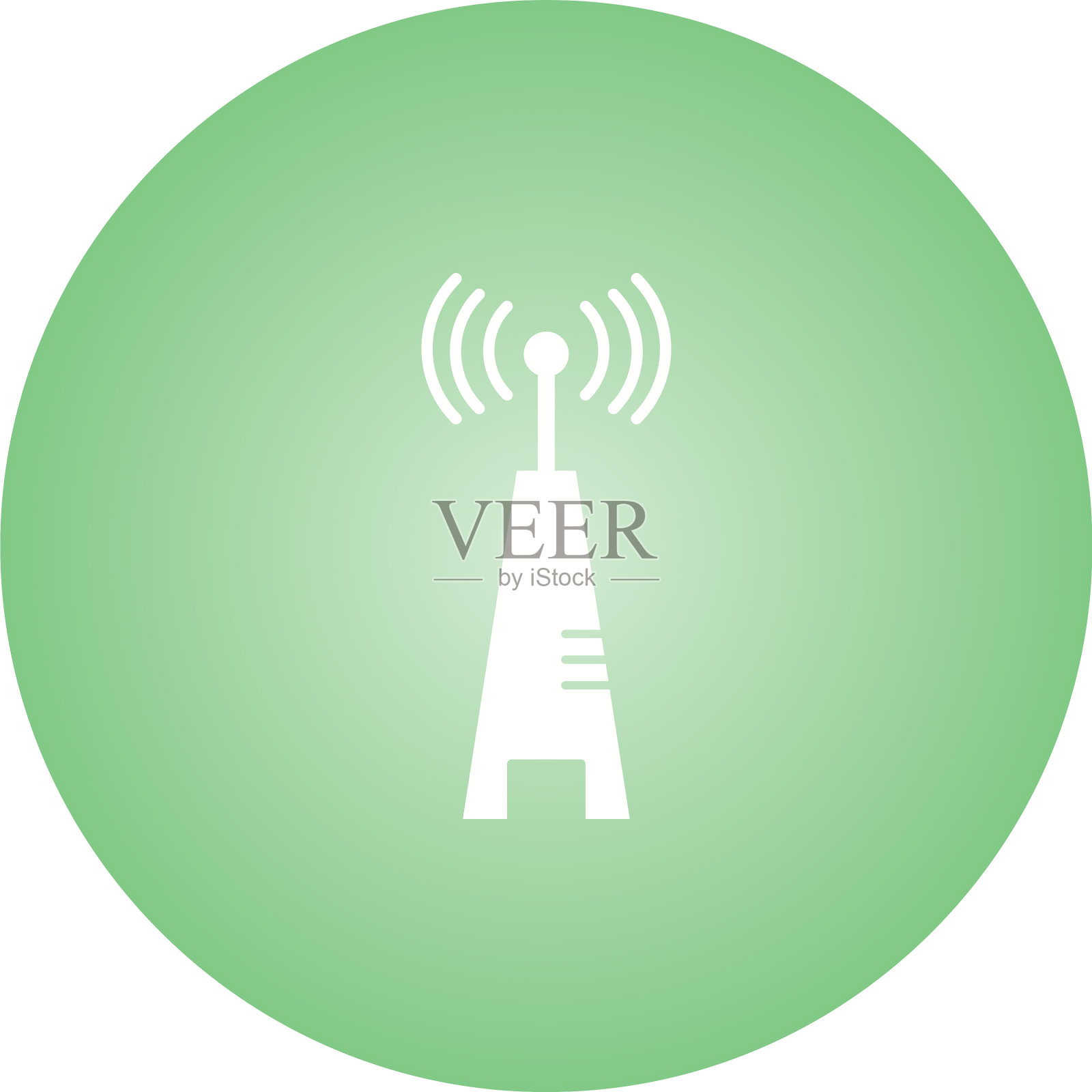 独特的信号塔I字形图标图标素材