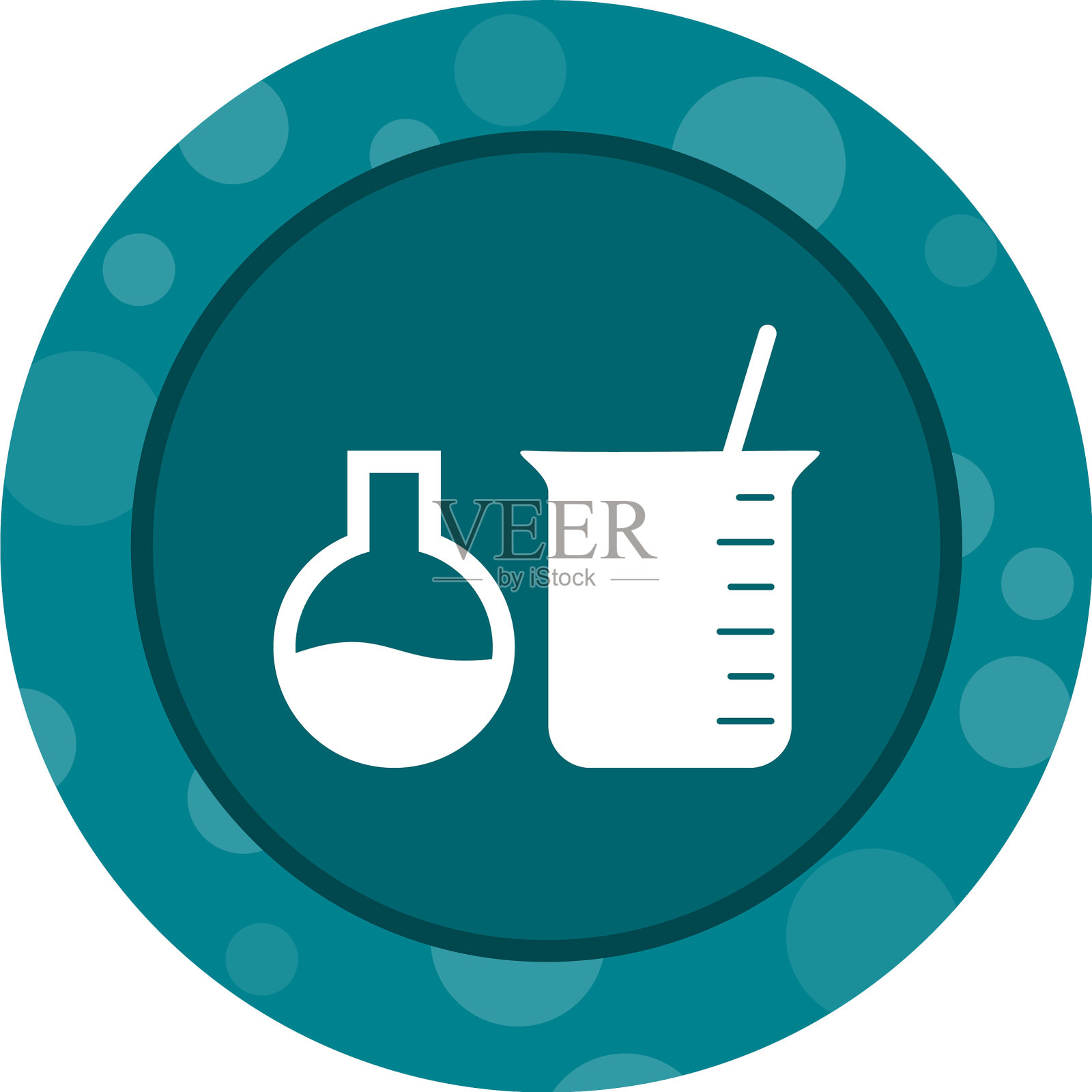 独特的混合化学I字形图标插画图片素材