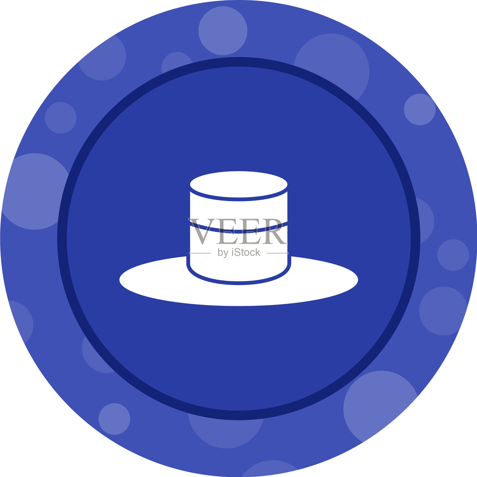 独特的帽子字形图标插画图片素材