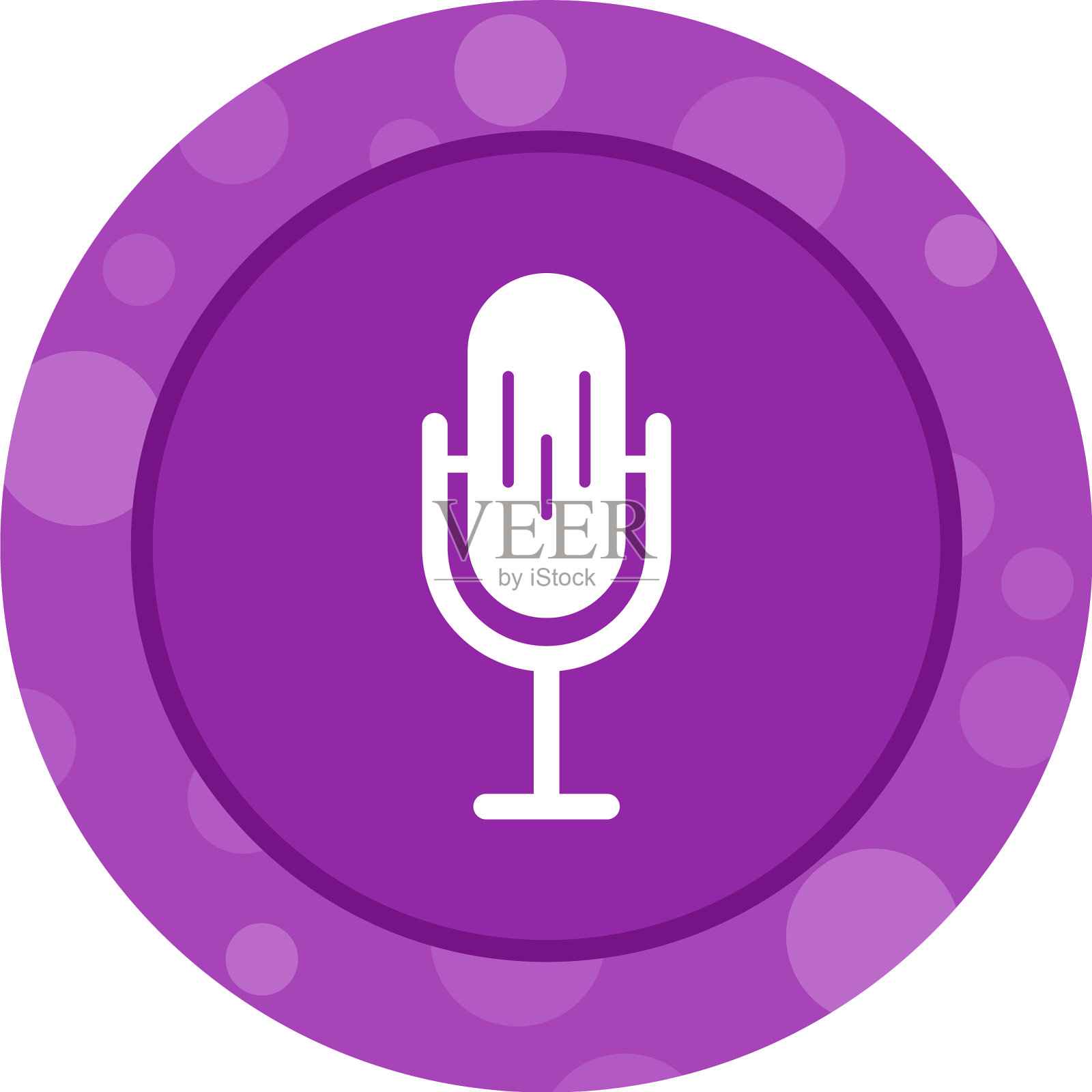 独特的mic字形图标图标素材