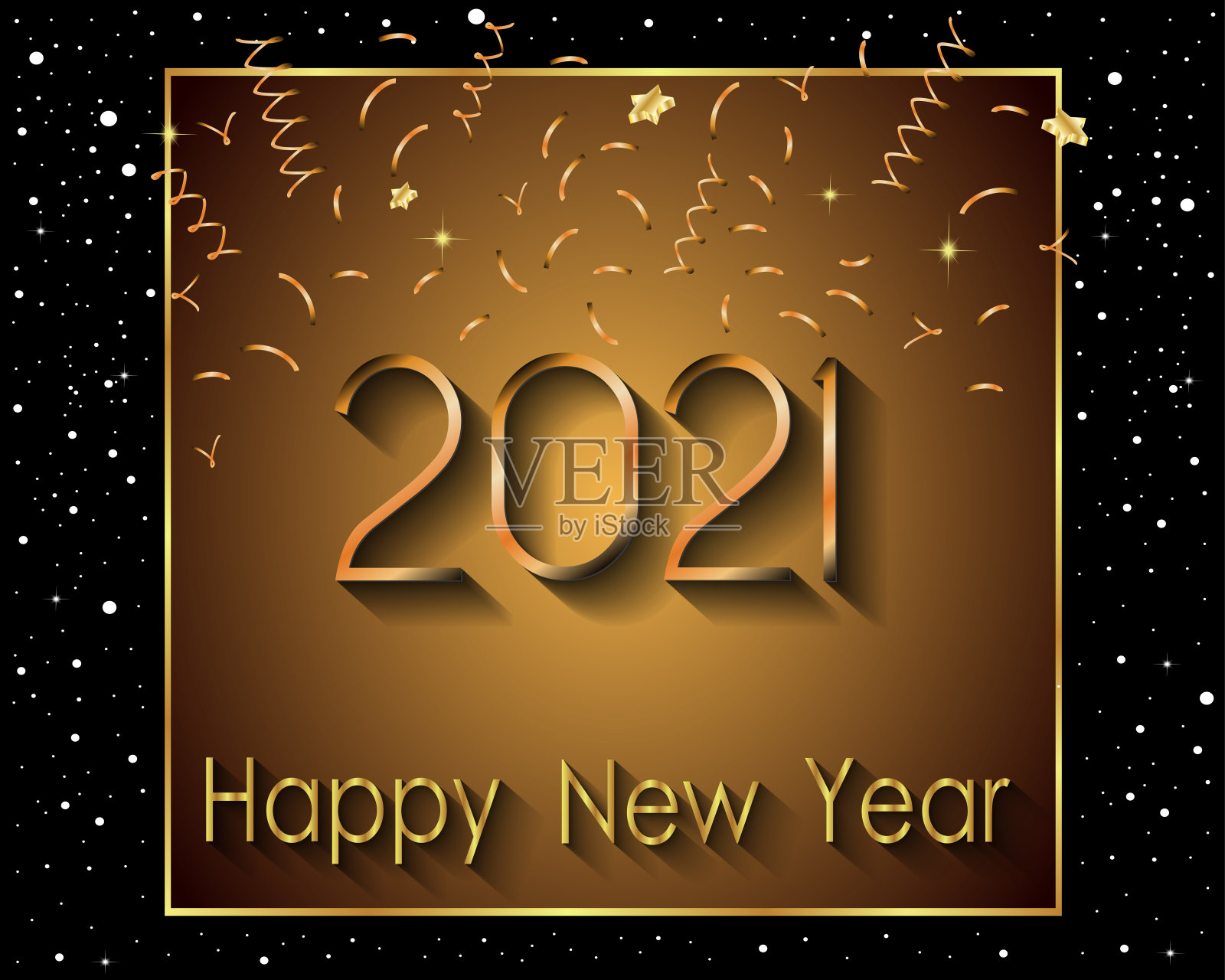 新年快乐的背景为您的季节邀请,节日海报,贺卡。插画图片素材