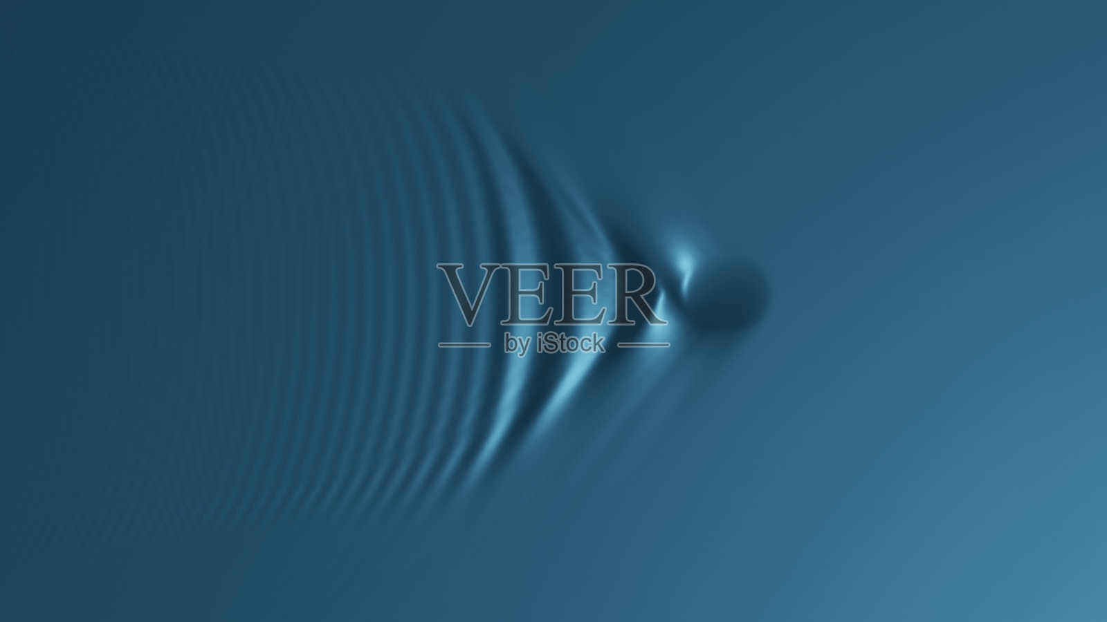 蓝色平滑的涟漪照片摄影图片