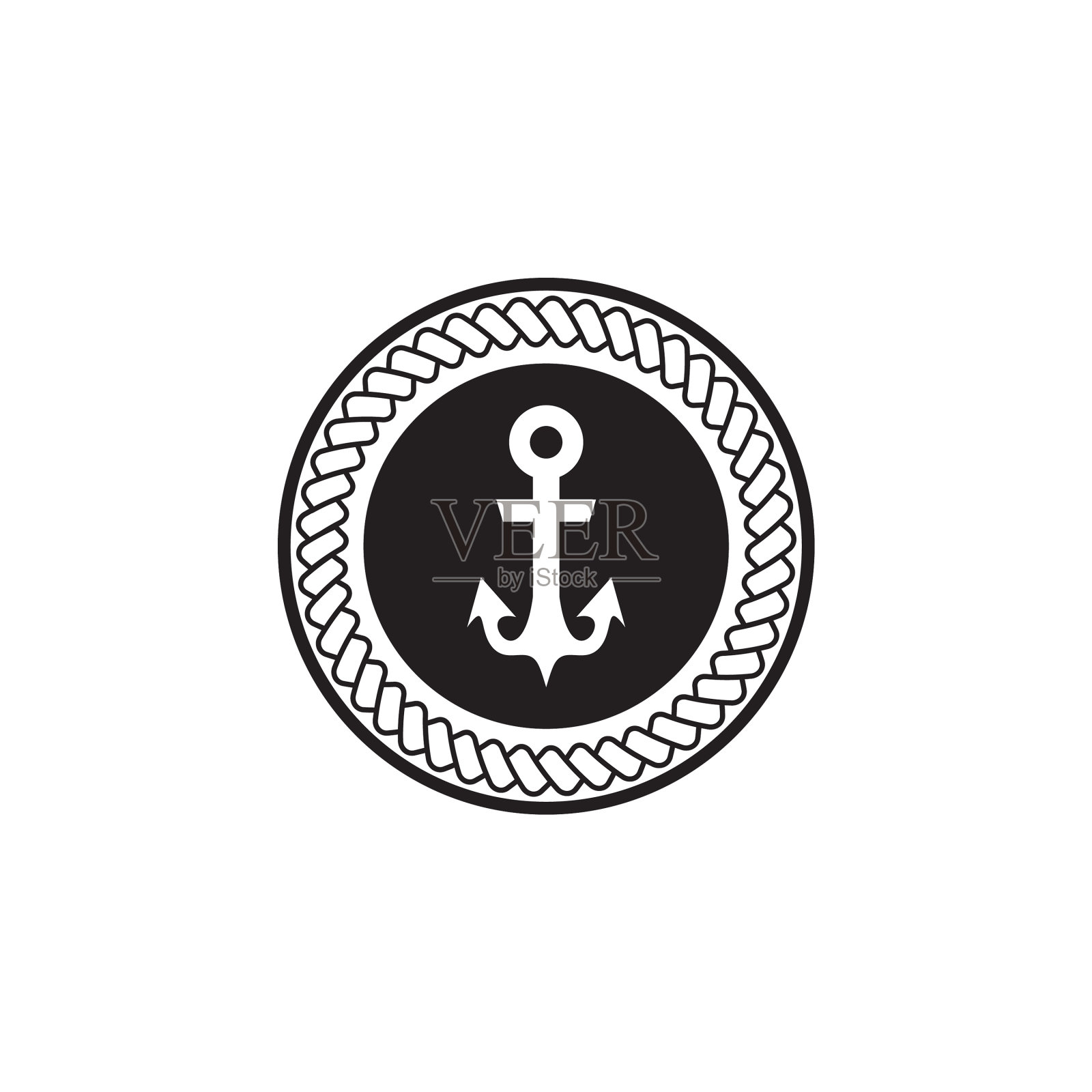 锚标志图标设计模板图标素材