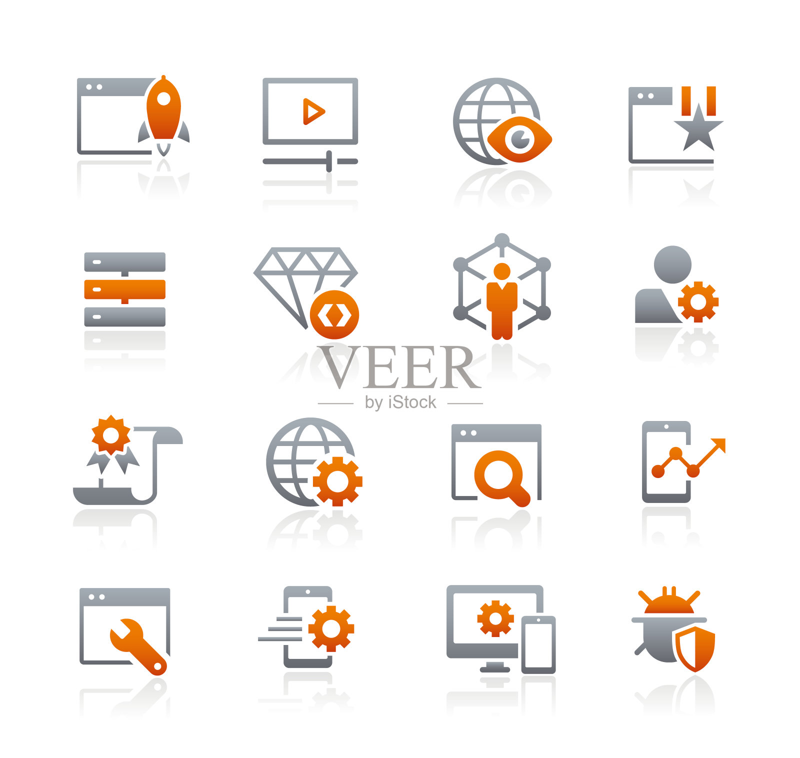 SEO和数字营销图标2 2 //石墨系列图标素材