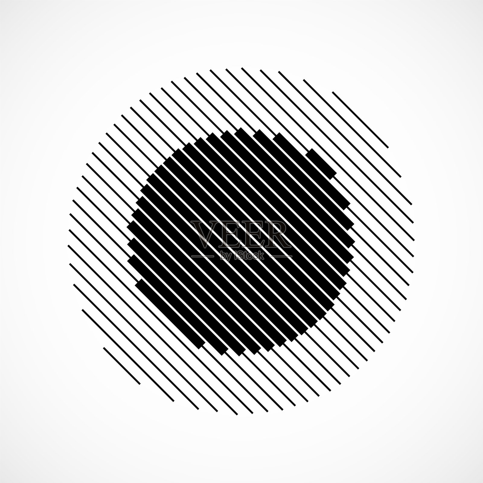 抽象几何logo线条半色调圆插画图片素材