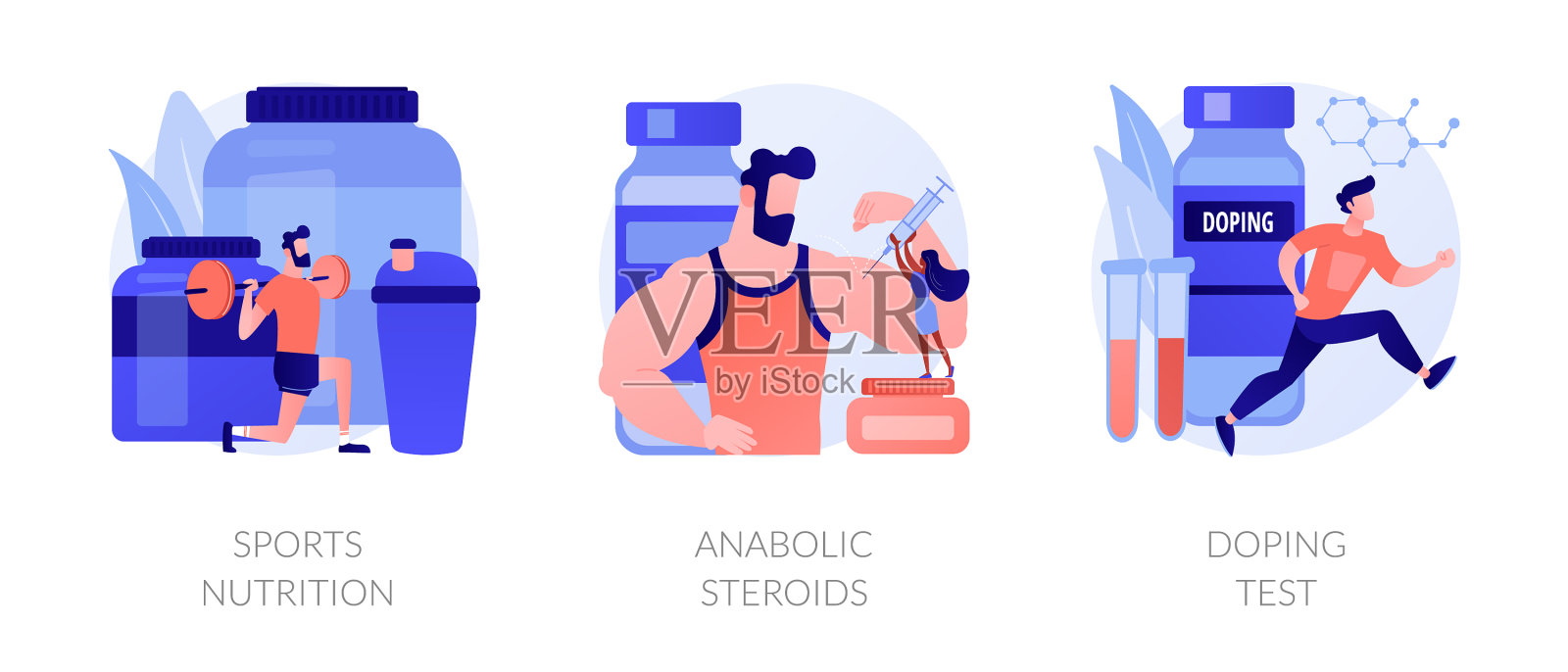 运动重量和质量控制概念插画图片素材