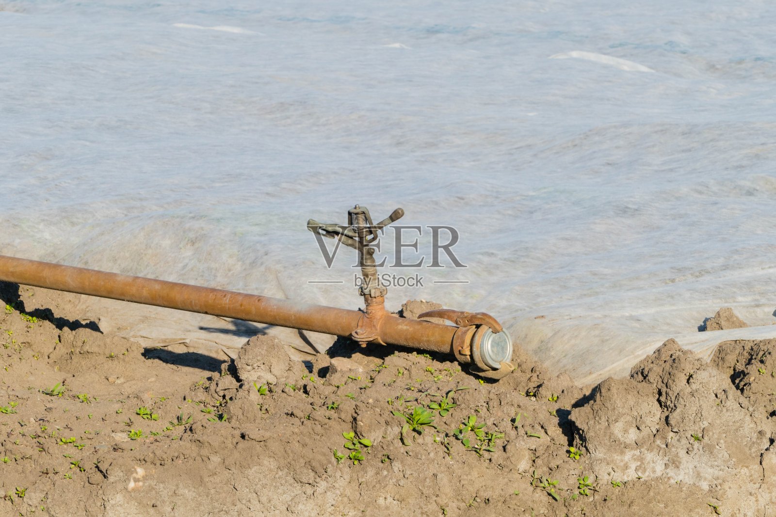 旱地灌溉系统照片摄影图片