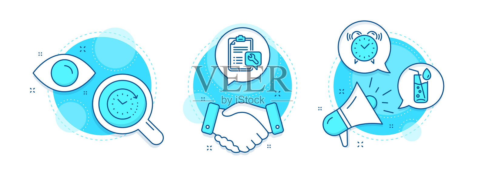 水杯时间改变和闹钟图标设置图标素材