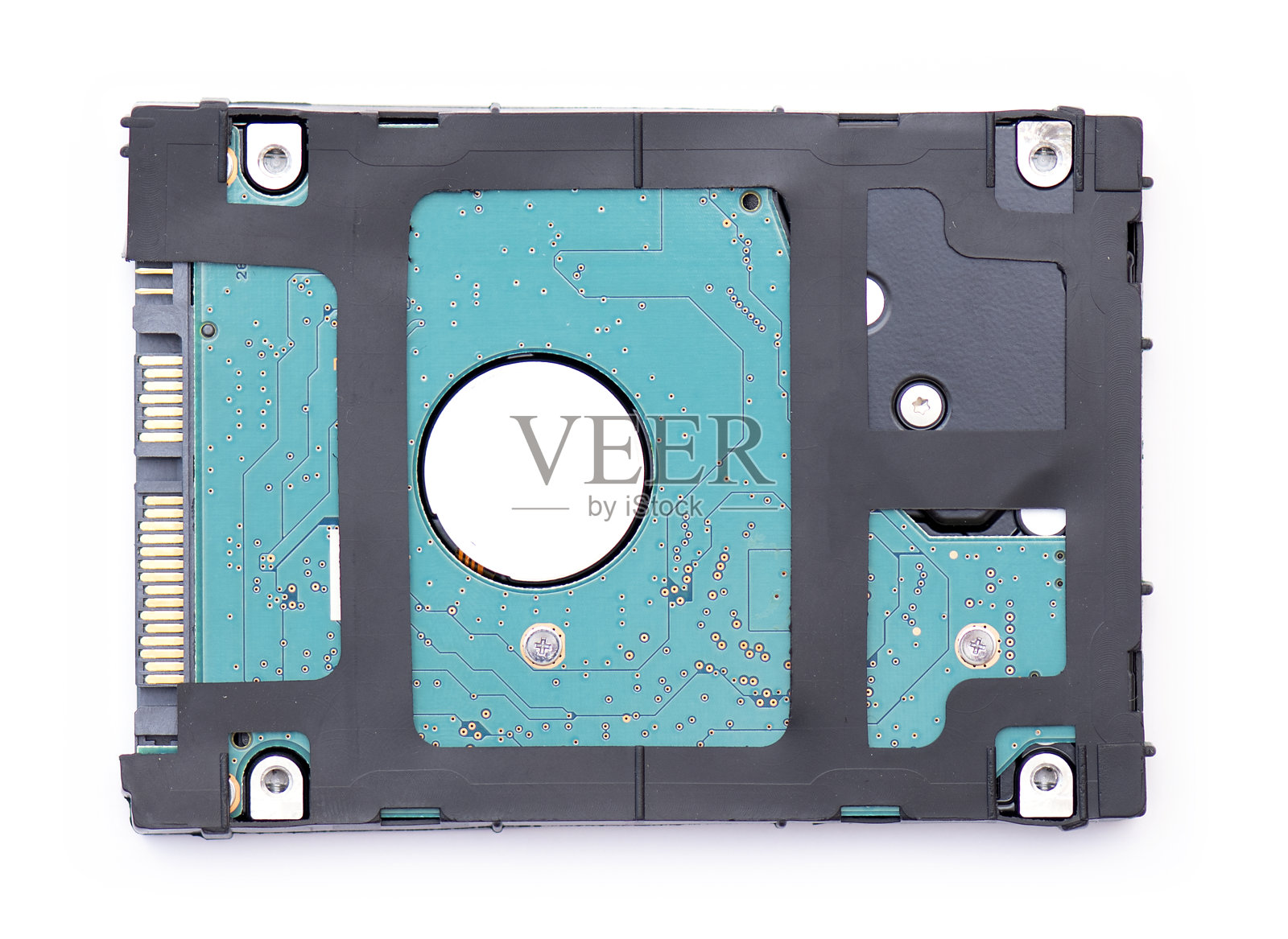 硬盘驱动器,硬盘驱动器或硬盘隔离在白色背景照片摄影图片