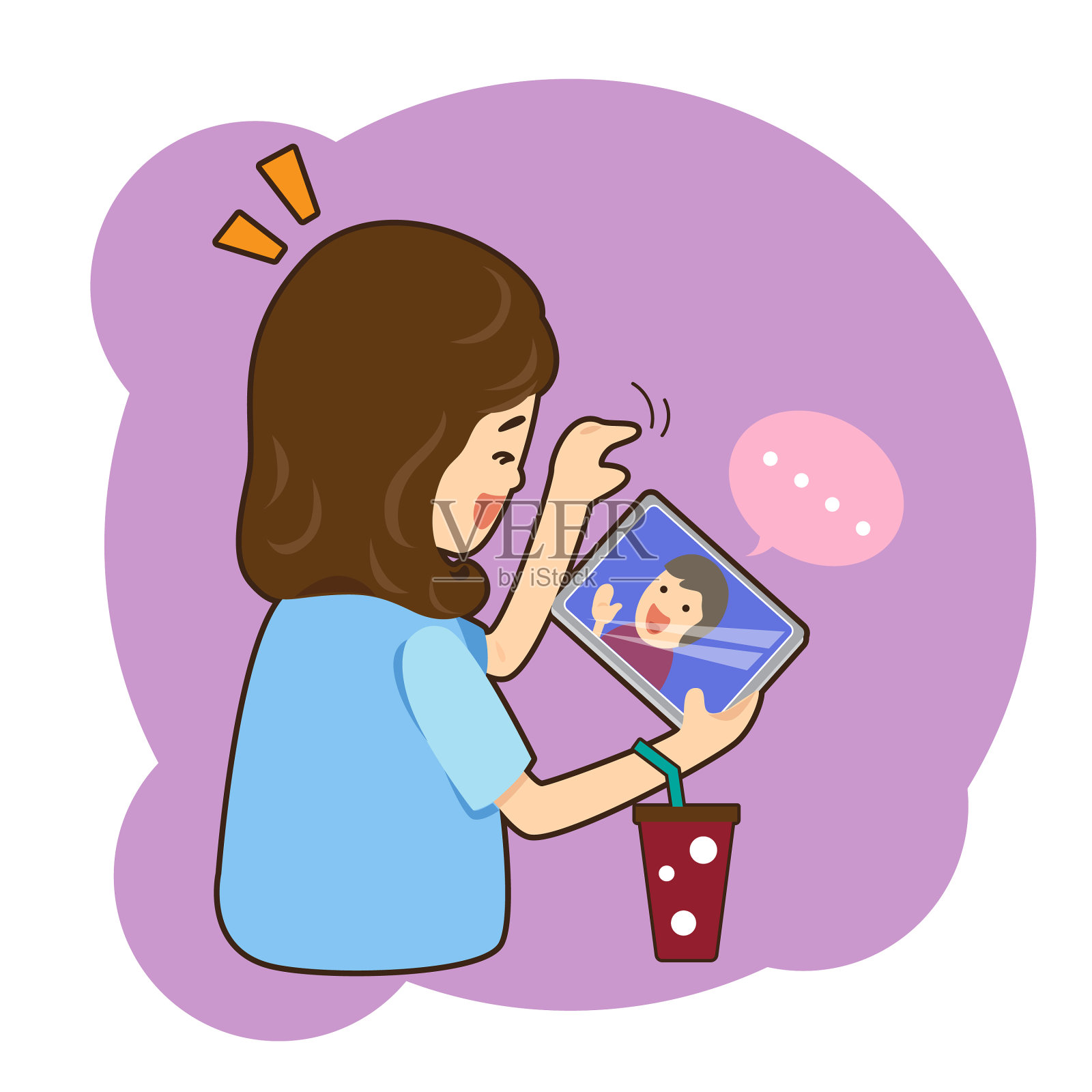 说话设计元素图片