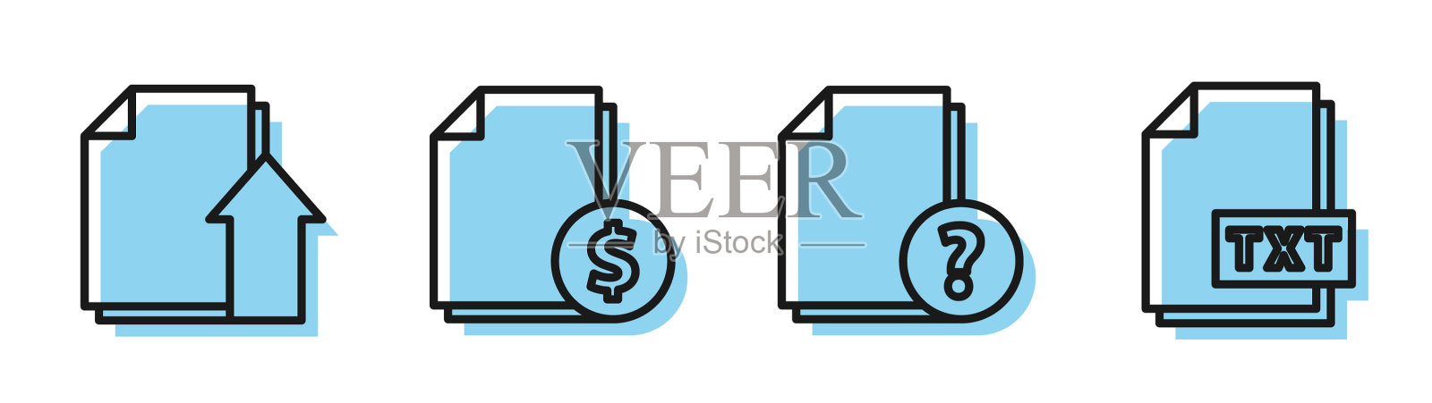 设置行未知文档上传文件文档插画图片素材