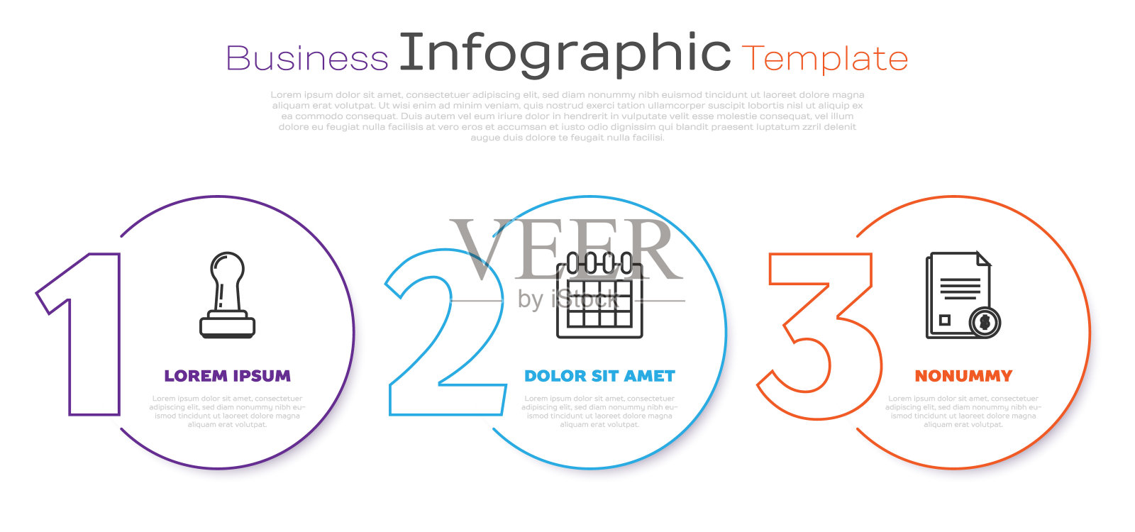 设置行印章,日历和财务文件。业务信息模板。向量设计模板素材