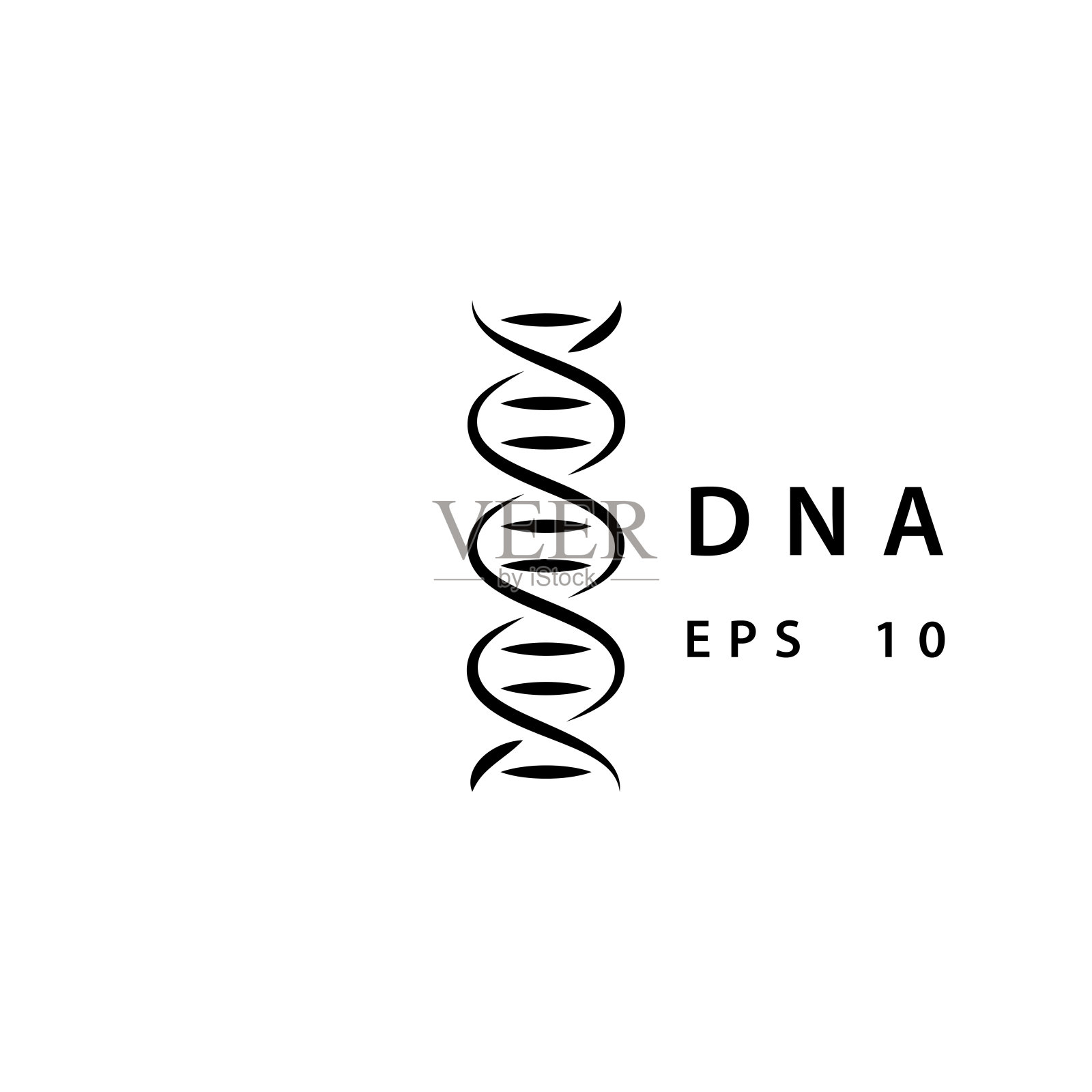 插图矢量图形的DNA图标模板插画图片素材