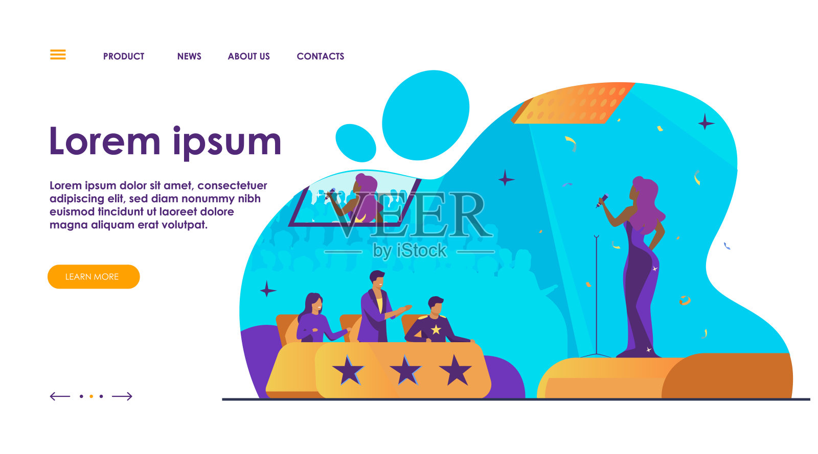 女明星在陪审团前签名插画图片素材