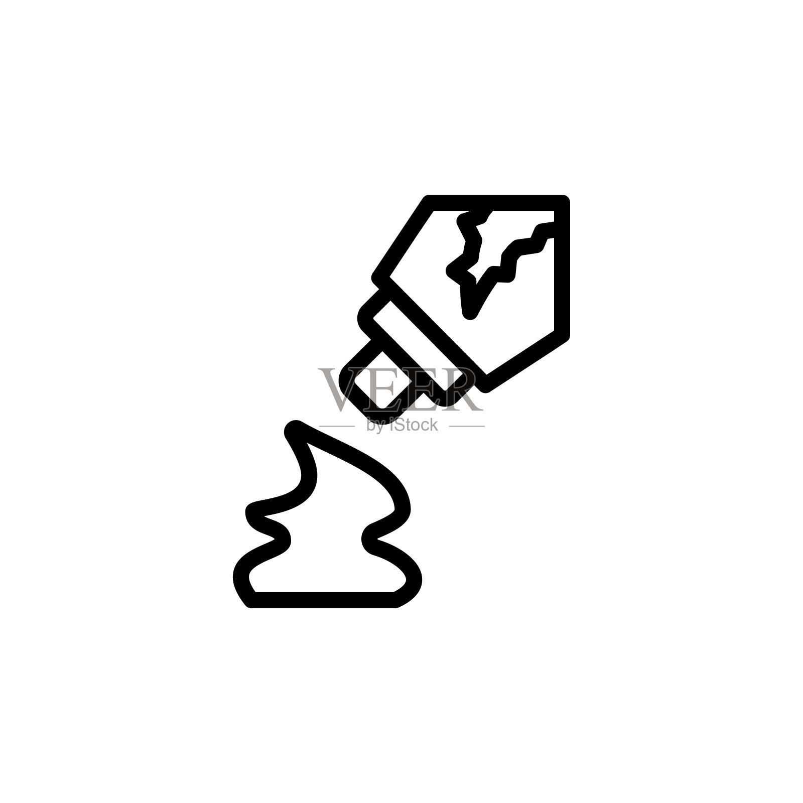 护手霜芦荟图标。简单的线条,轮廓向量元素的治疗植物图标用户界面和用户体验,网站或移动应用程序插画图片素材