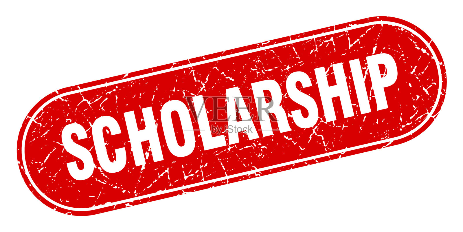 奖学金签名奖学金垃圾红色印章插画图片素材