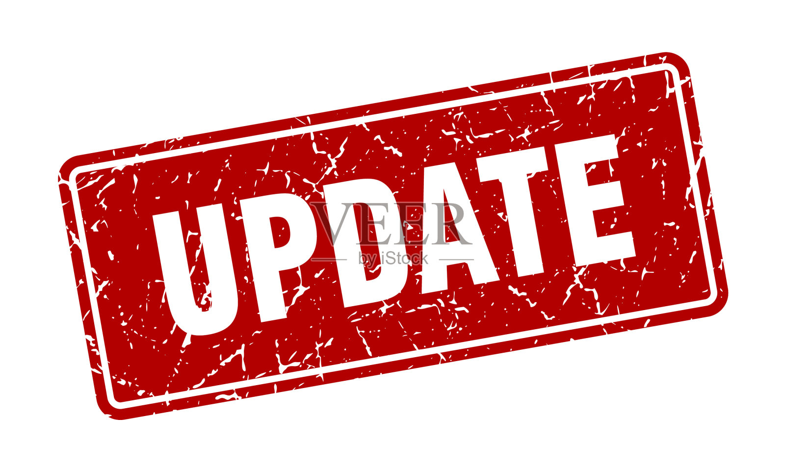 更新邮票更新复古红色标签标志插画图片素材