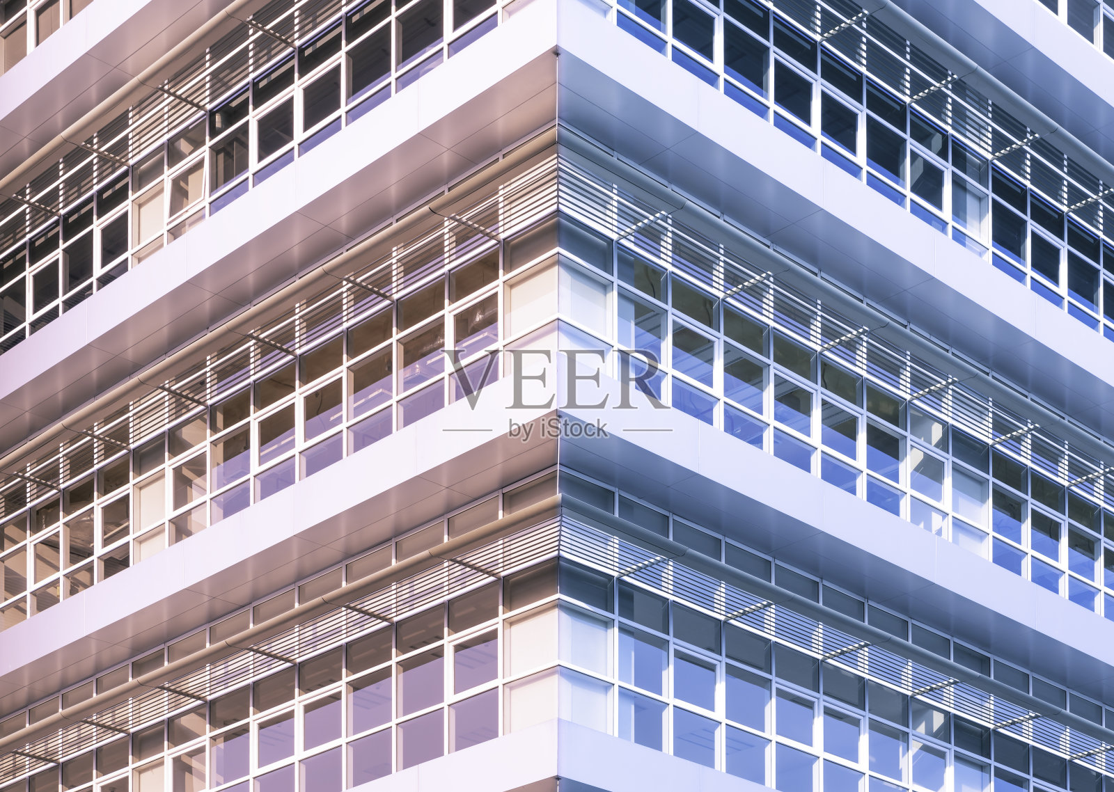 现代建筑抽象的色彩对称建筑照片摄影图片