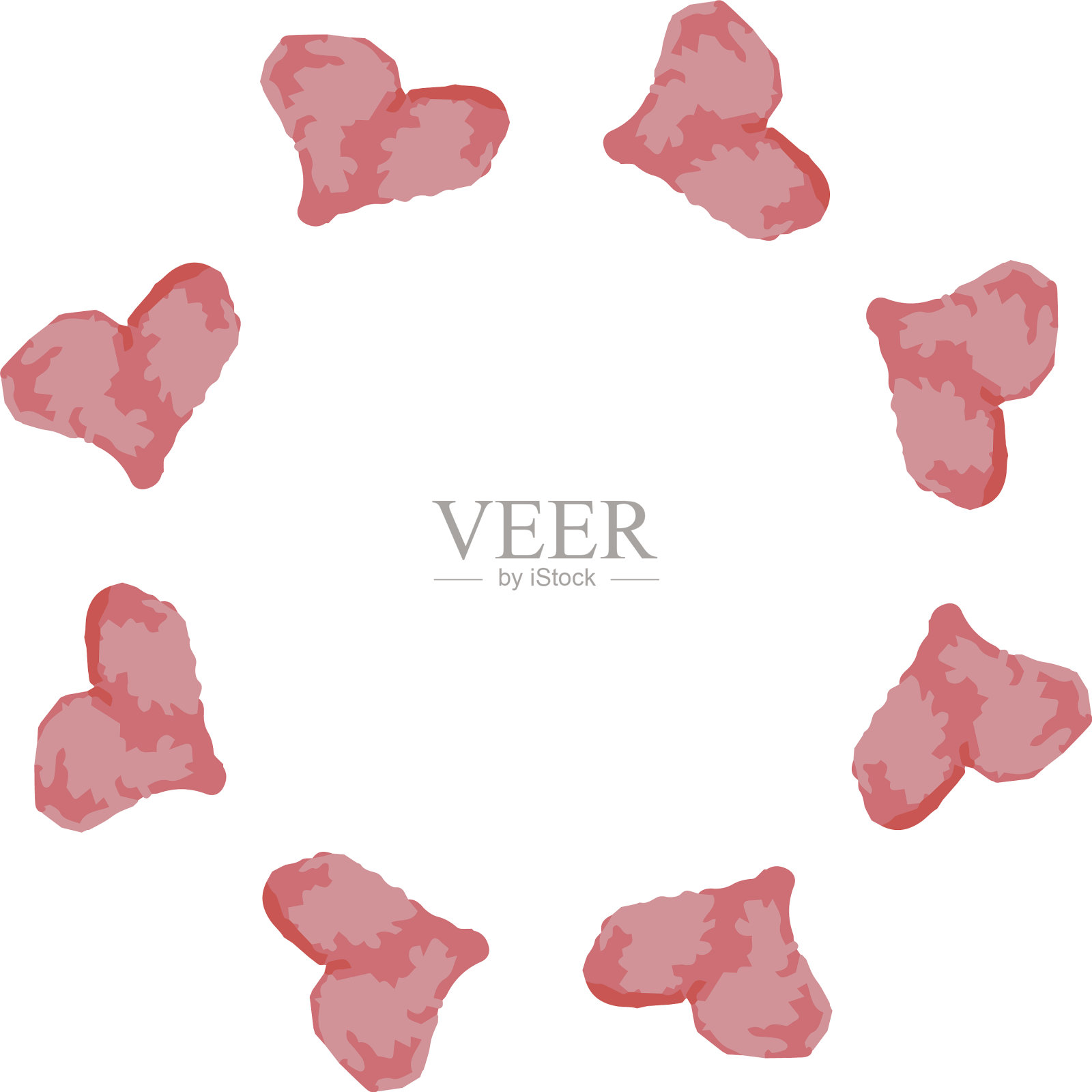 情人节画框手绘插画图片素材