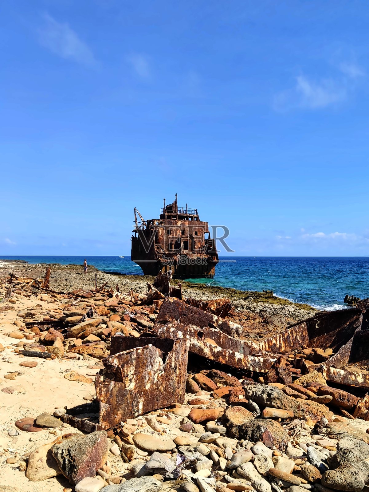 破旧的老船,小库拉索岛照片摄影图片