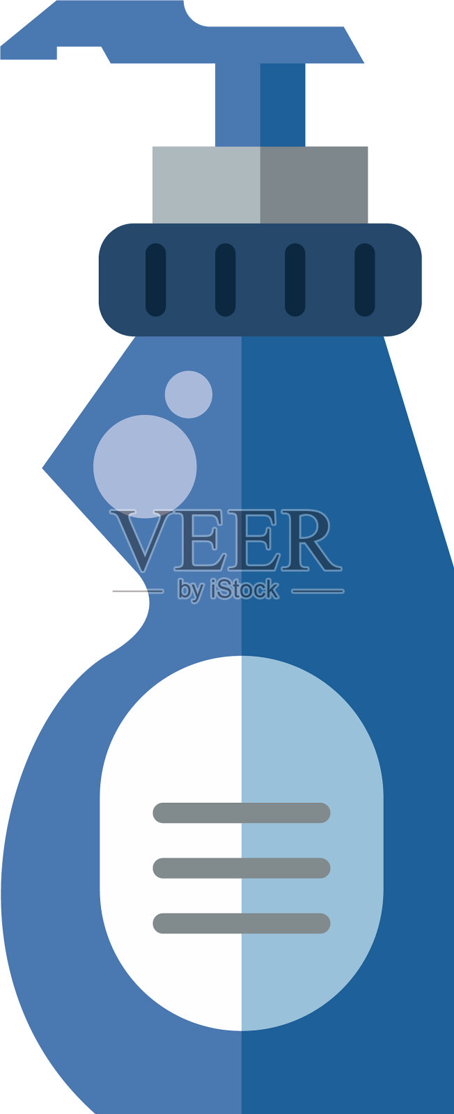 消毒塑料瓶产品用推插画图片素材