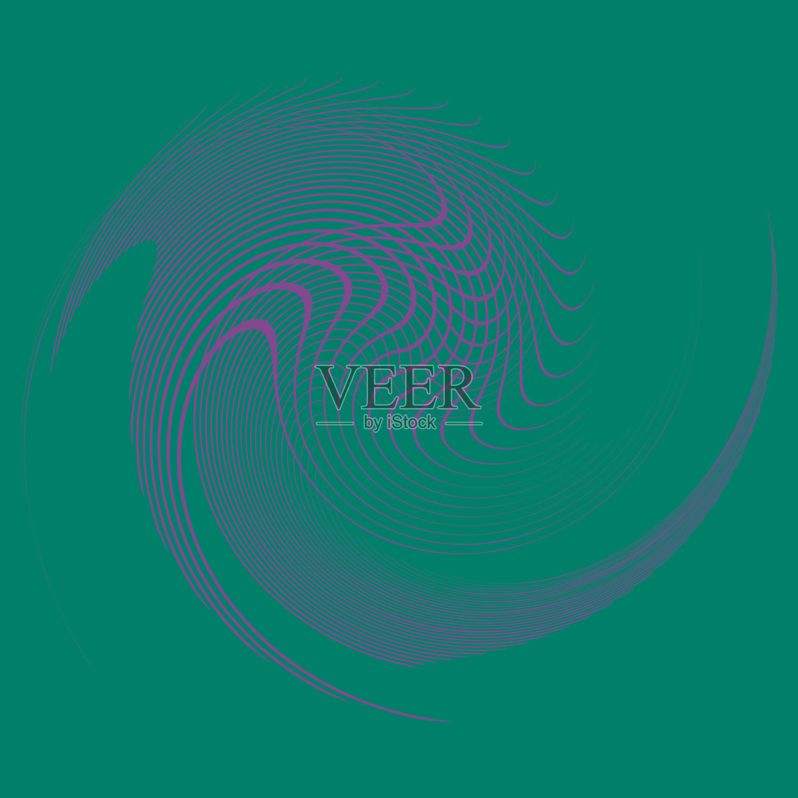 双音卷曲线圈旋转蜗壳形状缠绕插画图片素材