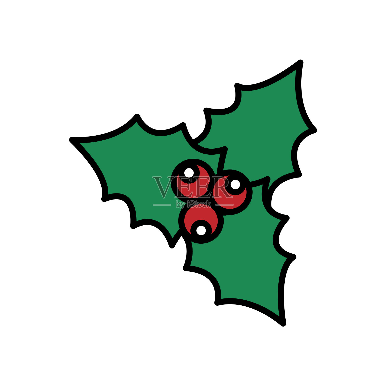 彩色的花孤立在白色的背景为孩子插画图片素材