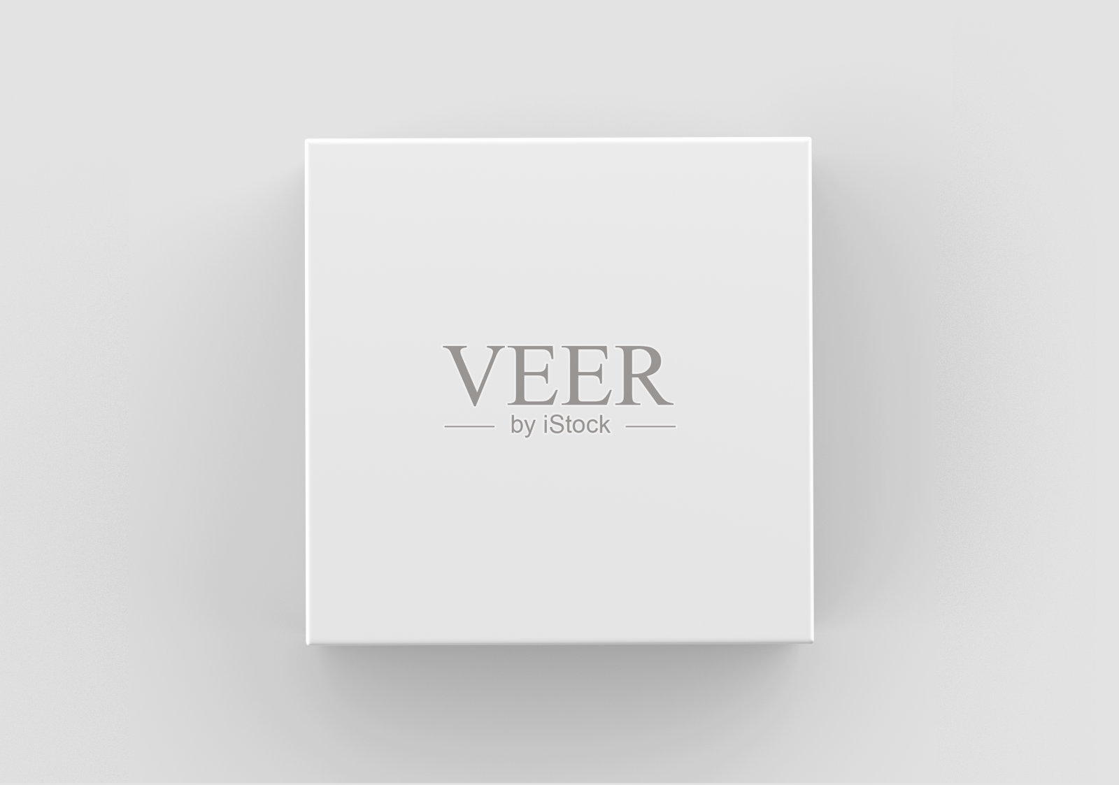 白色方盒模型,空白鞋盒包装容器,3d渲染孤立的光背景照片摄影图片