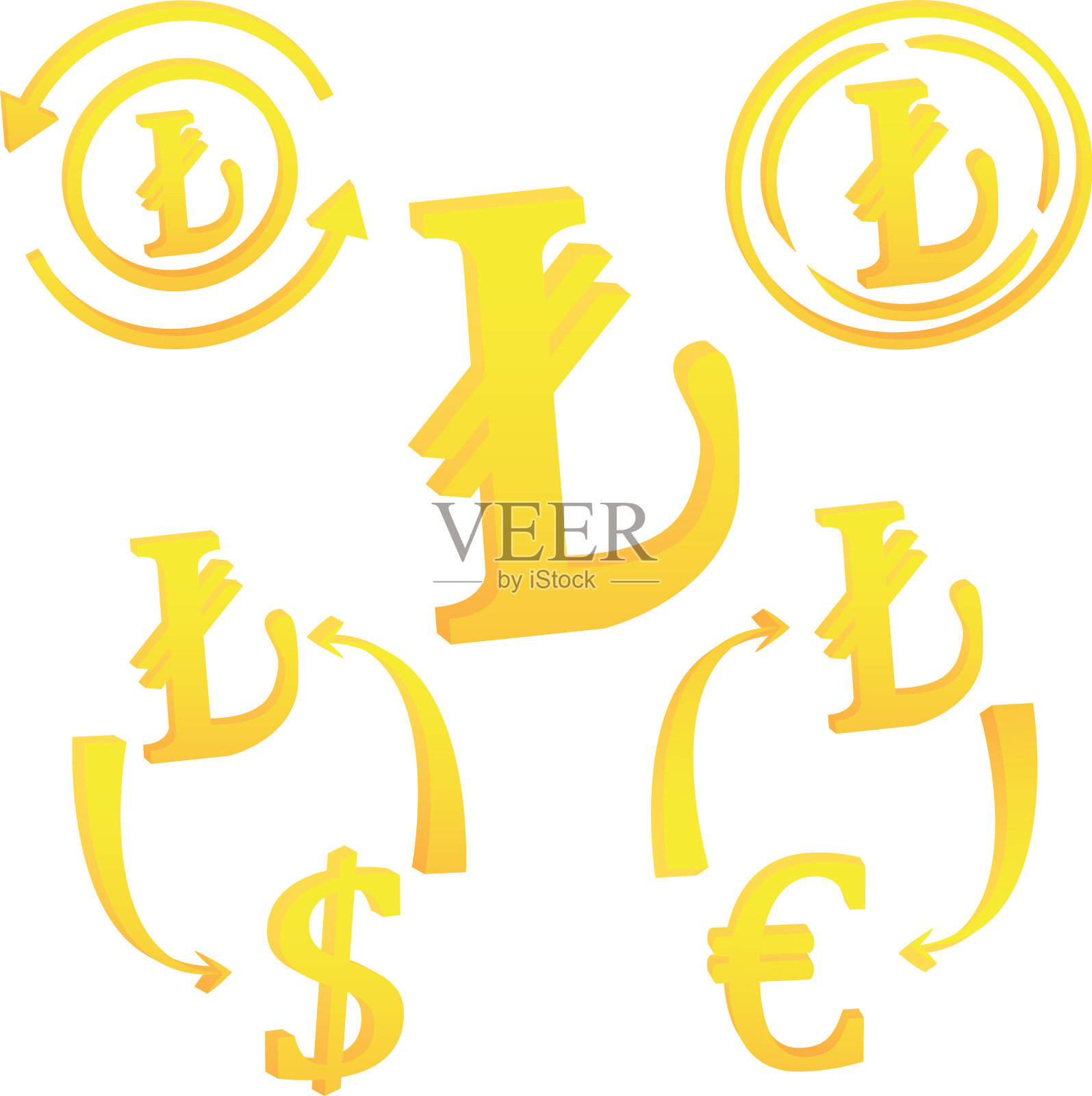 土耳其里拉货币符号象征土耳其插画图片素材