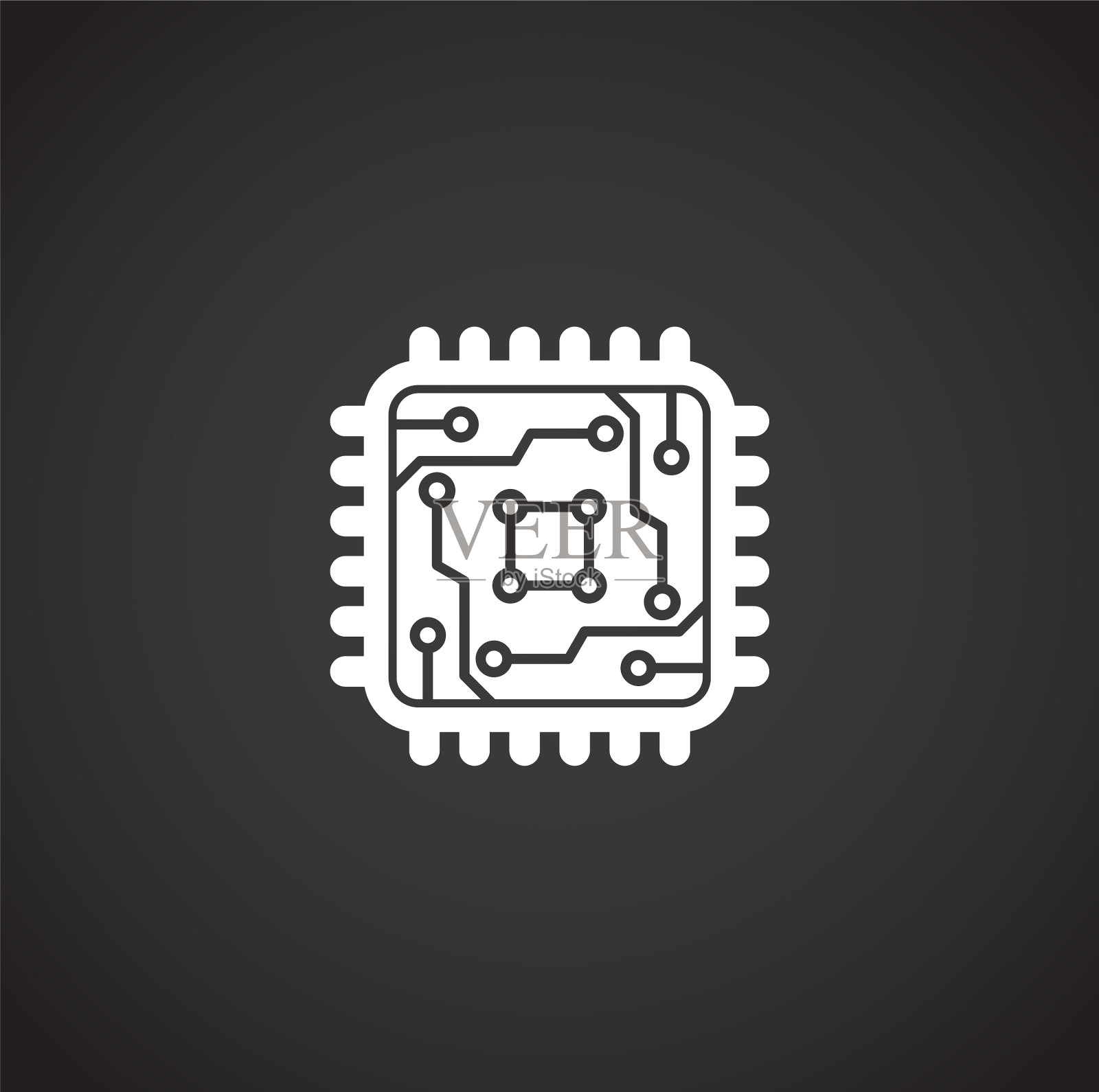 电路相关图标的背景图形和插画图片素材