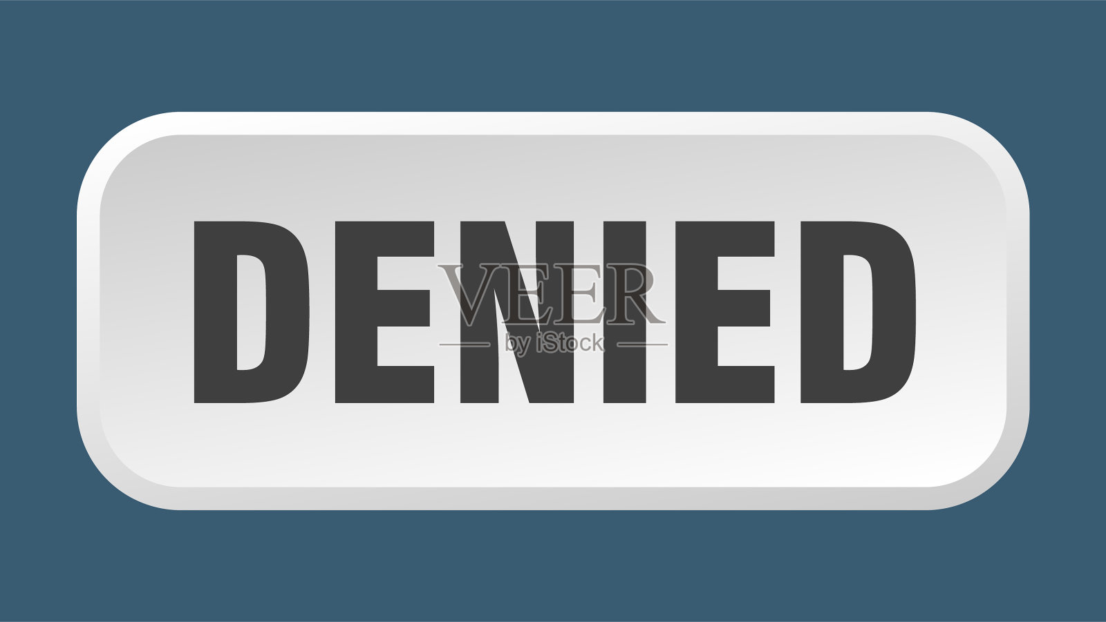 拒绝按钮拒绝正方形3d按钮插画图片素材