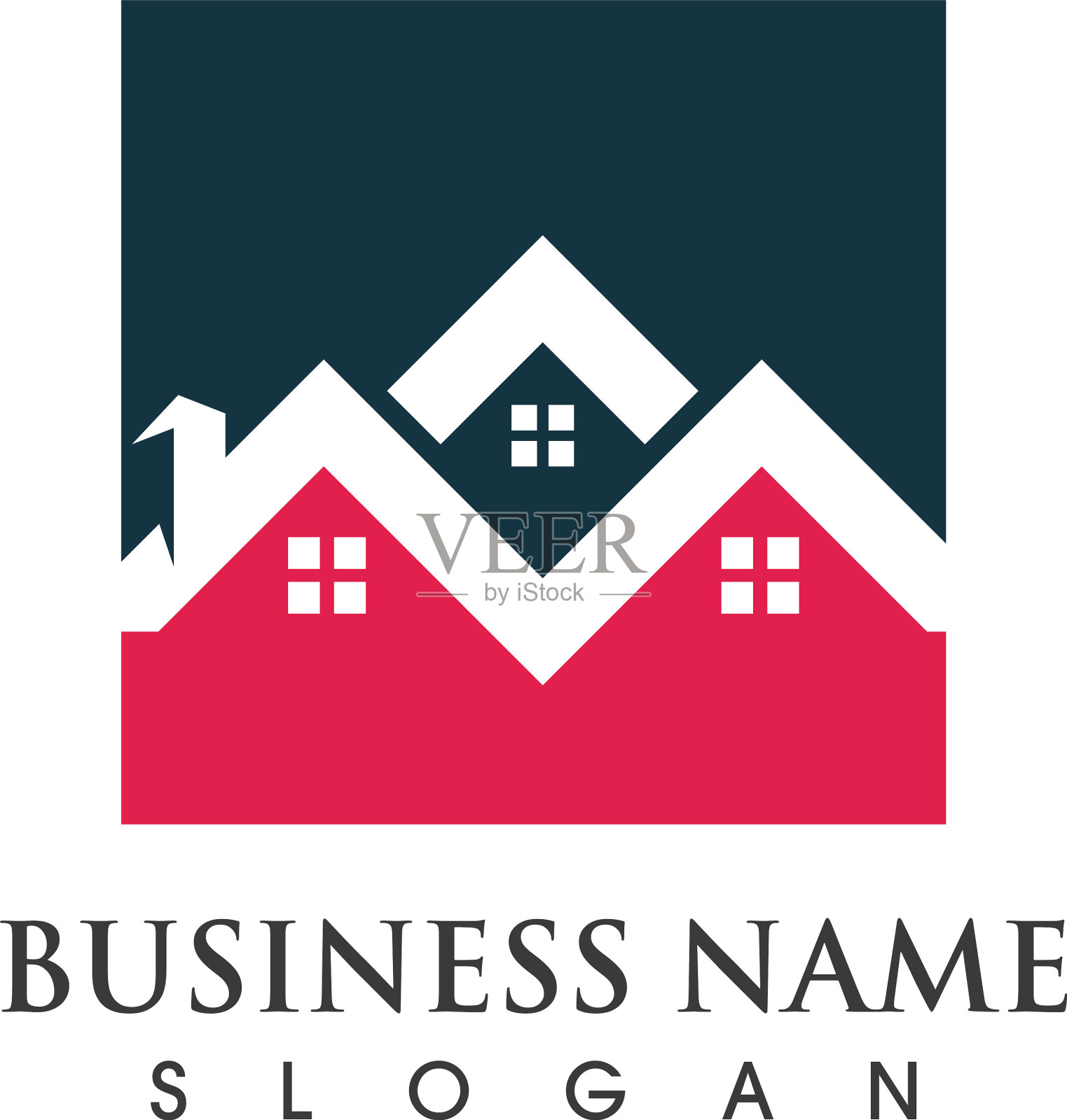 房地产,民宿财产和建筑插画图片素材