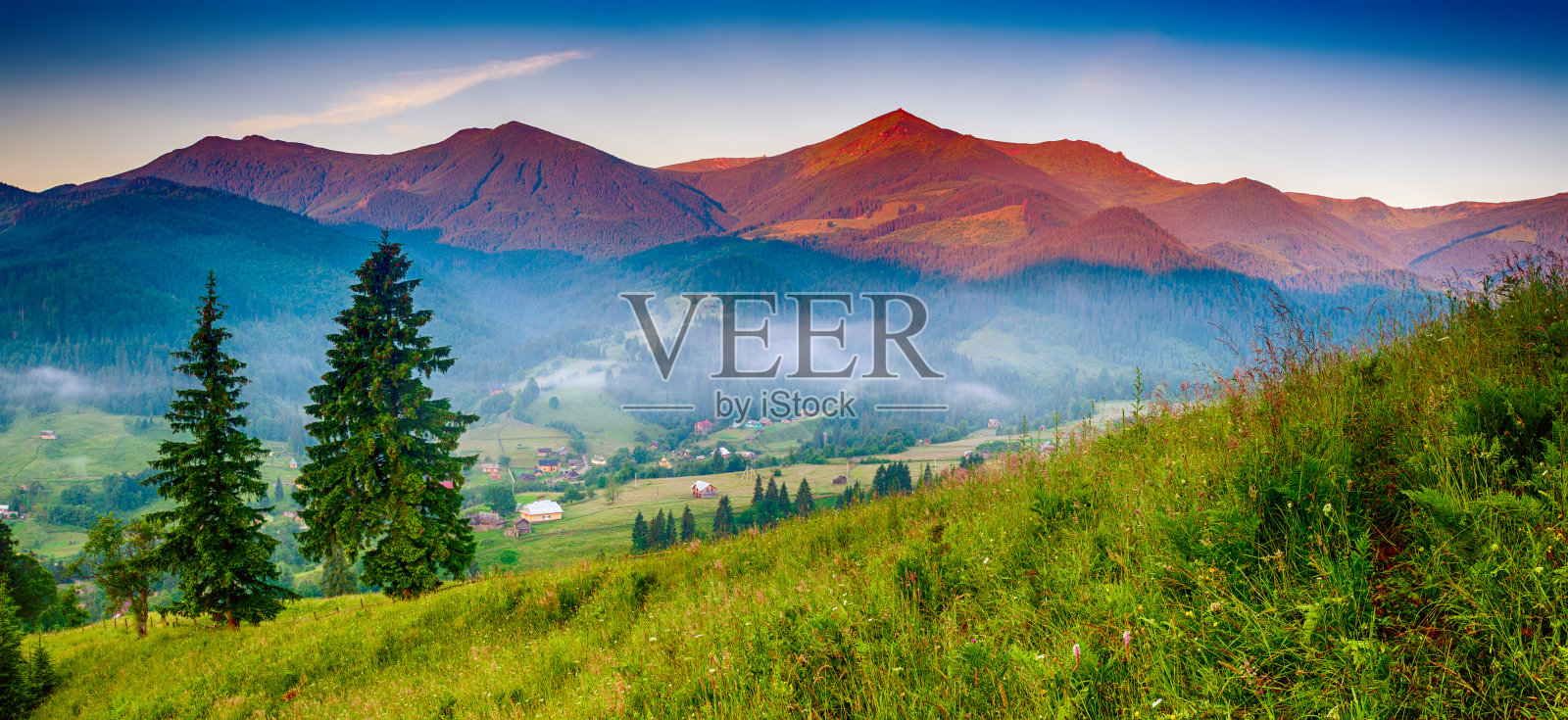 山神奇的景观照片摄影图片