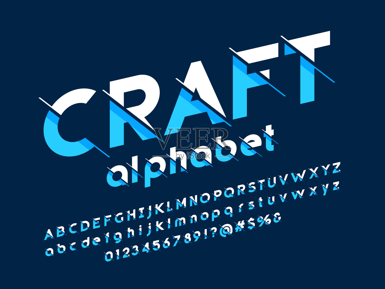 切片的字体插画图片素材